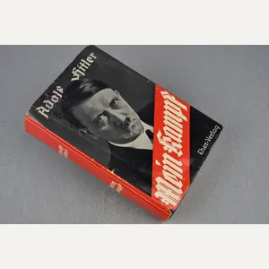 Adolf Hitler's Mein Kampf book 1941 with paper cover
