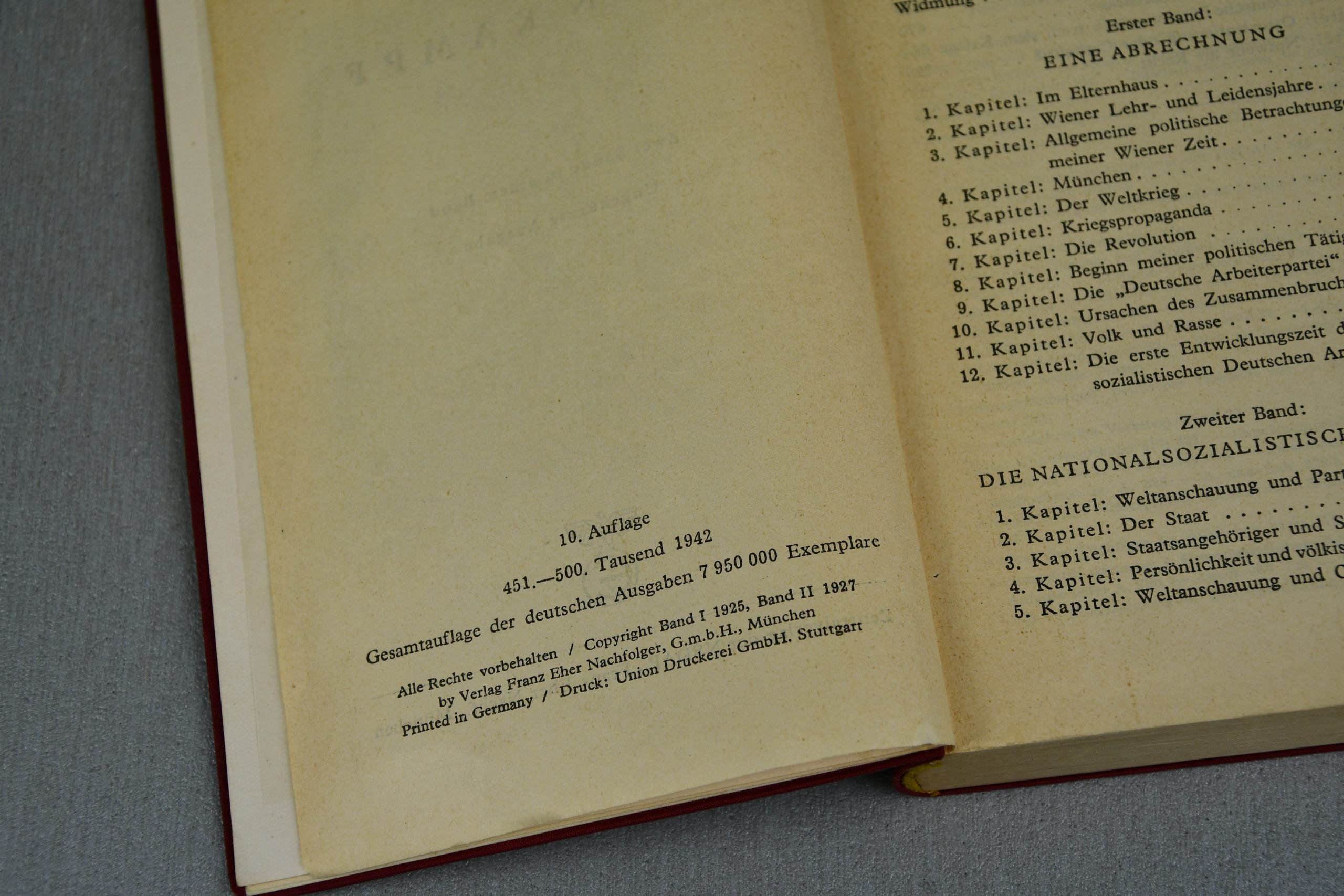 Adolf Hitler's Mein Kampf 1942 red edition — image 5