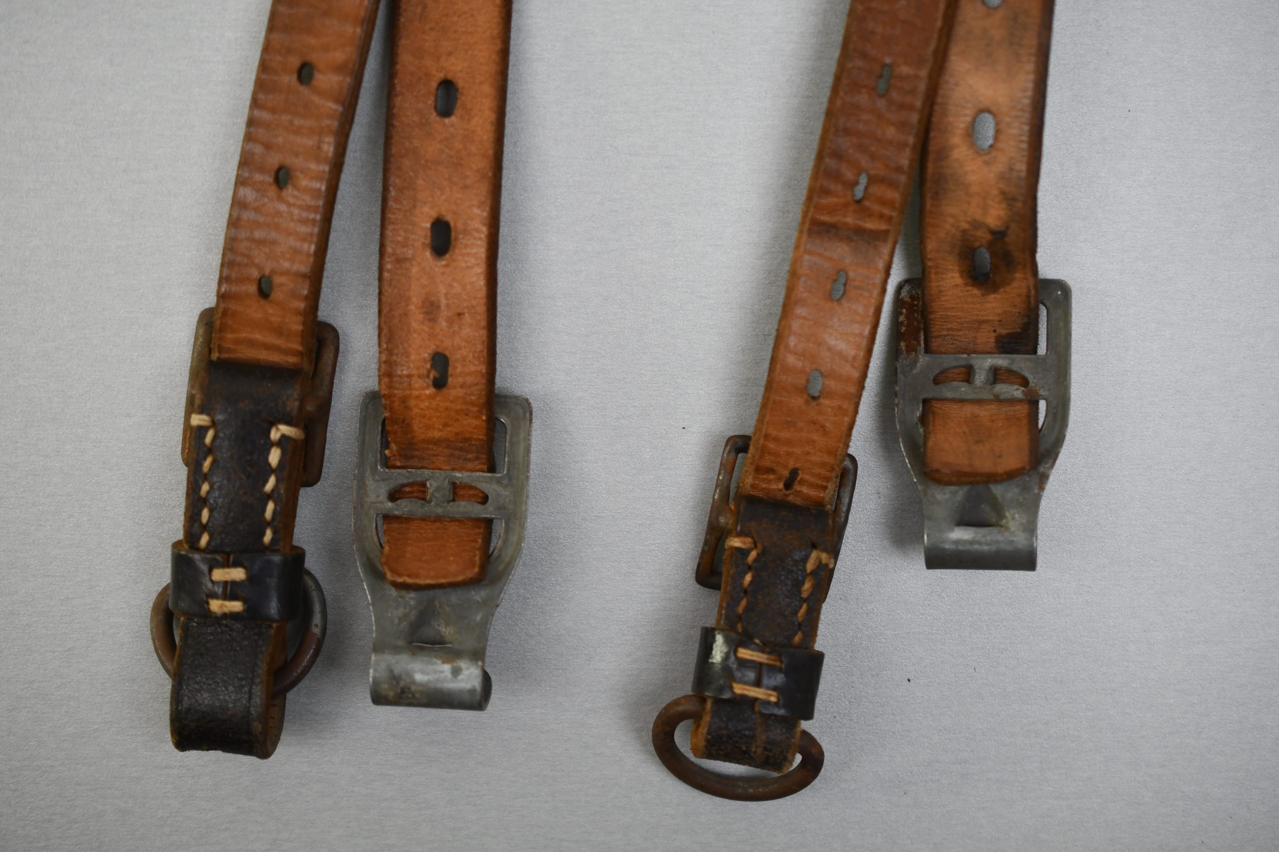 Wehrmacht leather Y-straps 'Koppeltragegestell' with RBNr. — image 5