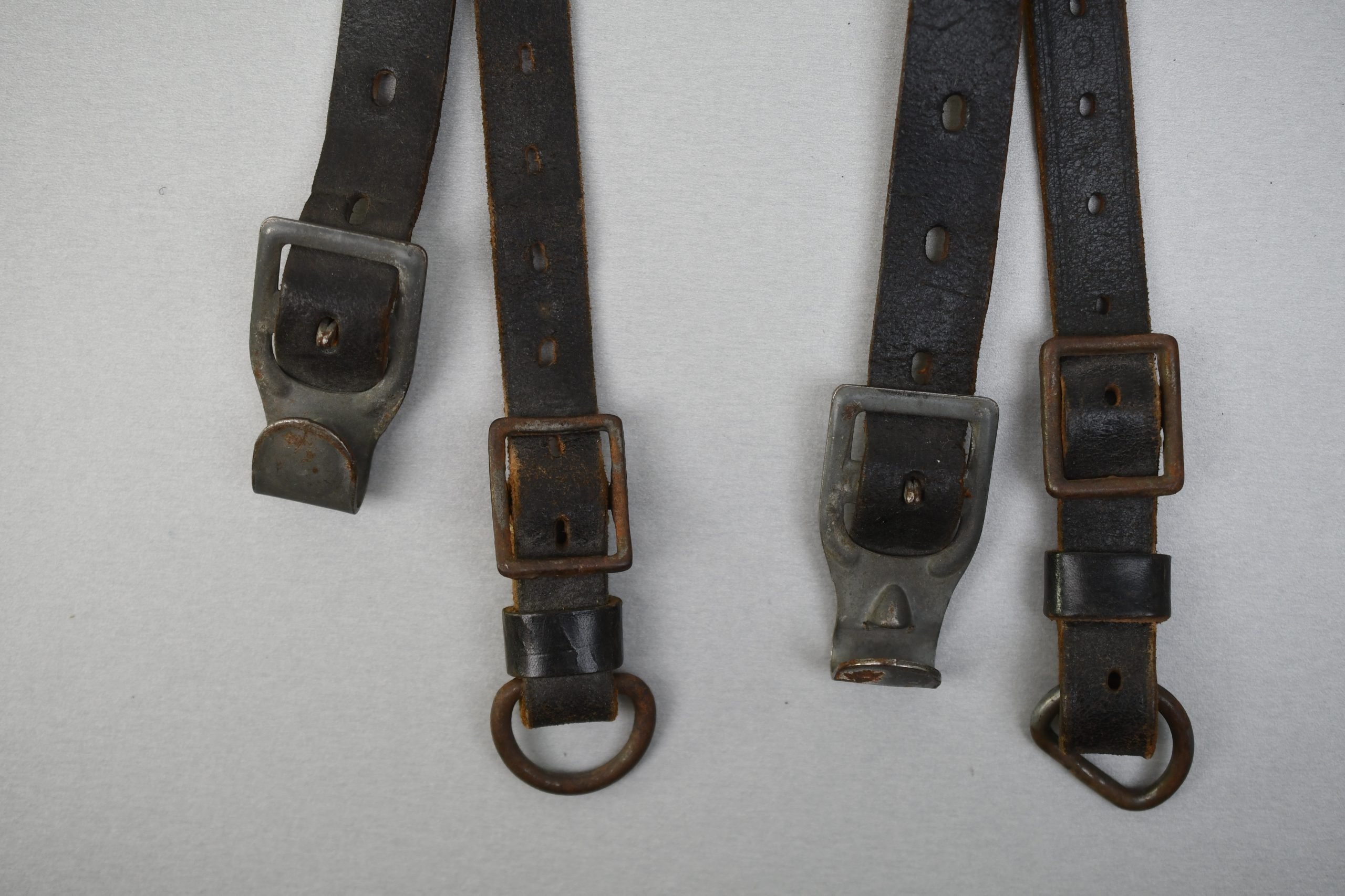 Wehrmacht leather Y-straps 'Koppeltragegestell' with RBNr. — image 6