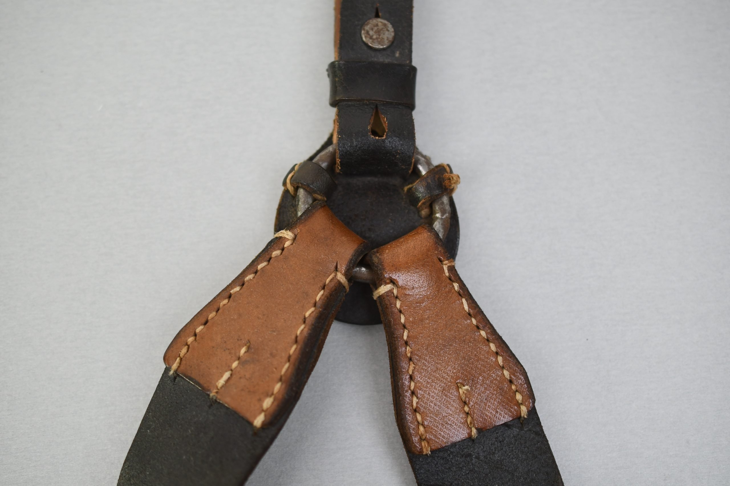 Wehrmacht leather Y-straps 'Koppeltragegestell' with RBNr. — image 8