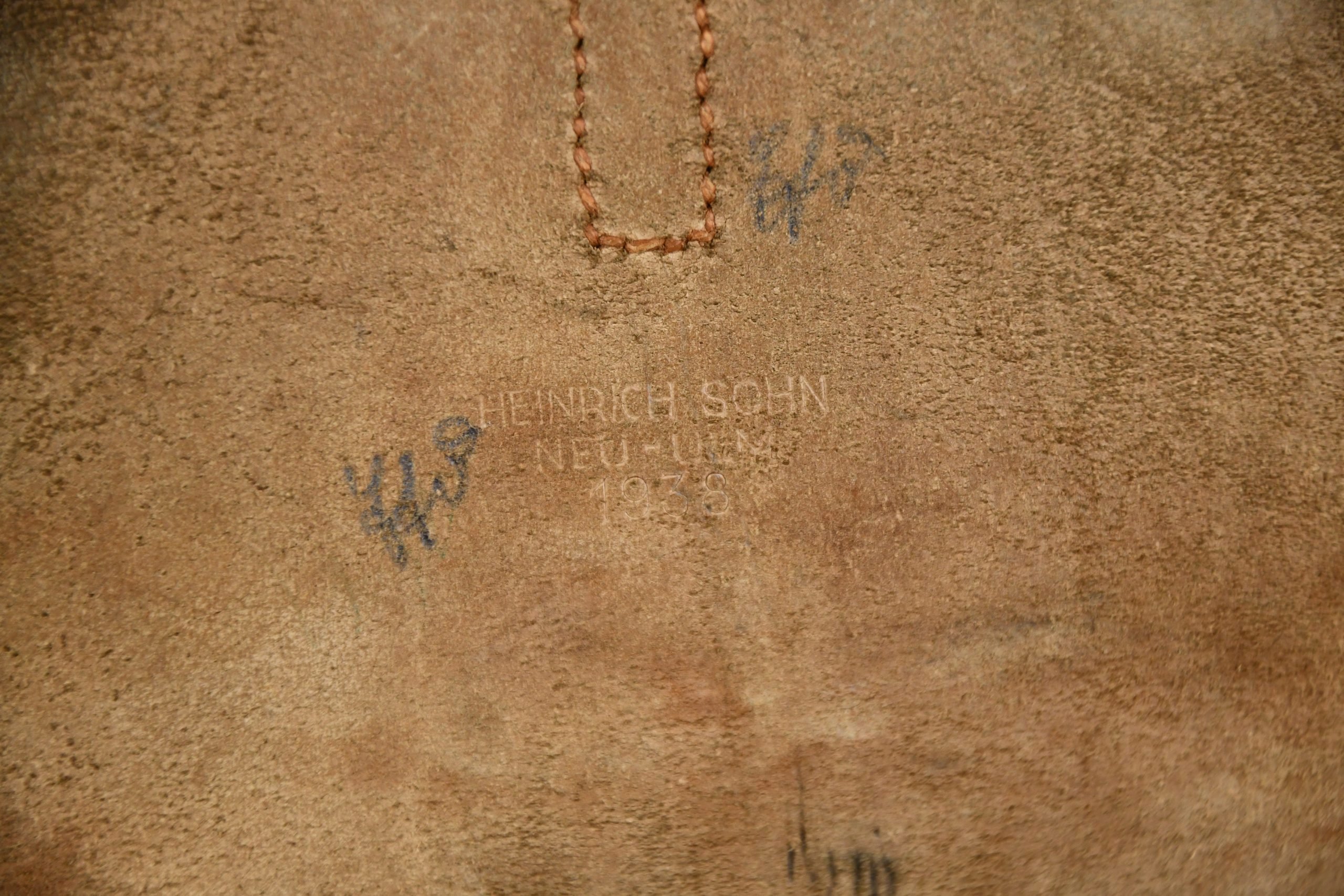 Early Wehrmacht map case 'Kartentasche' in brown leather by Heinrich & Sohn 1938 — image 5