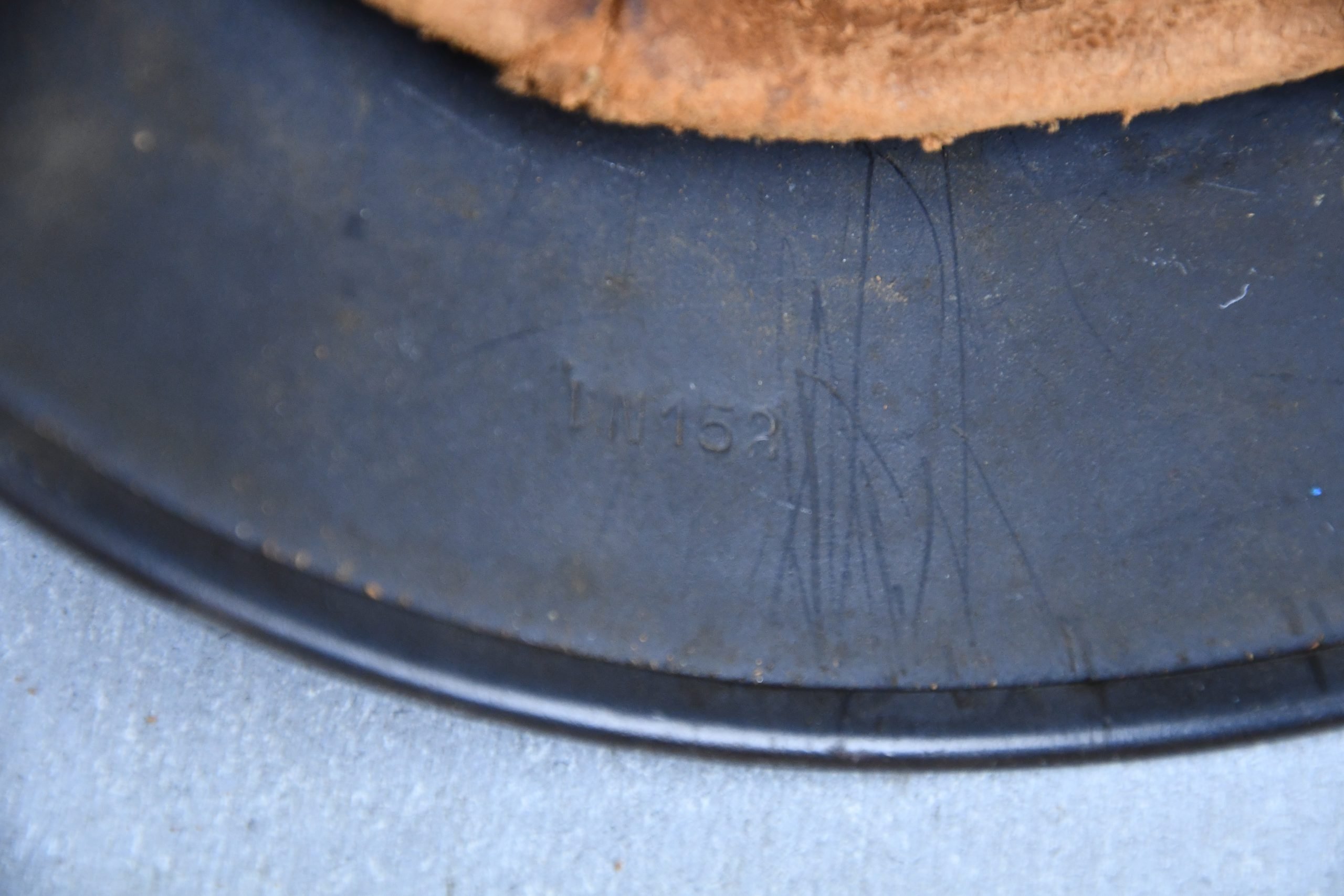 M40 Luftwaffe single decal steel helmet Q64 — image 10