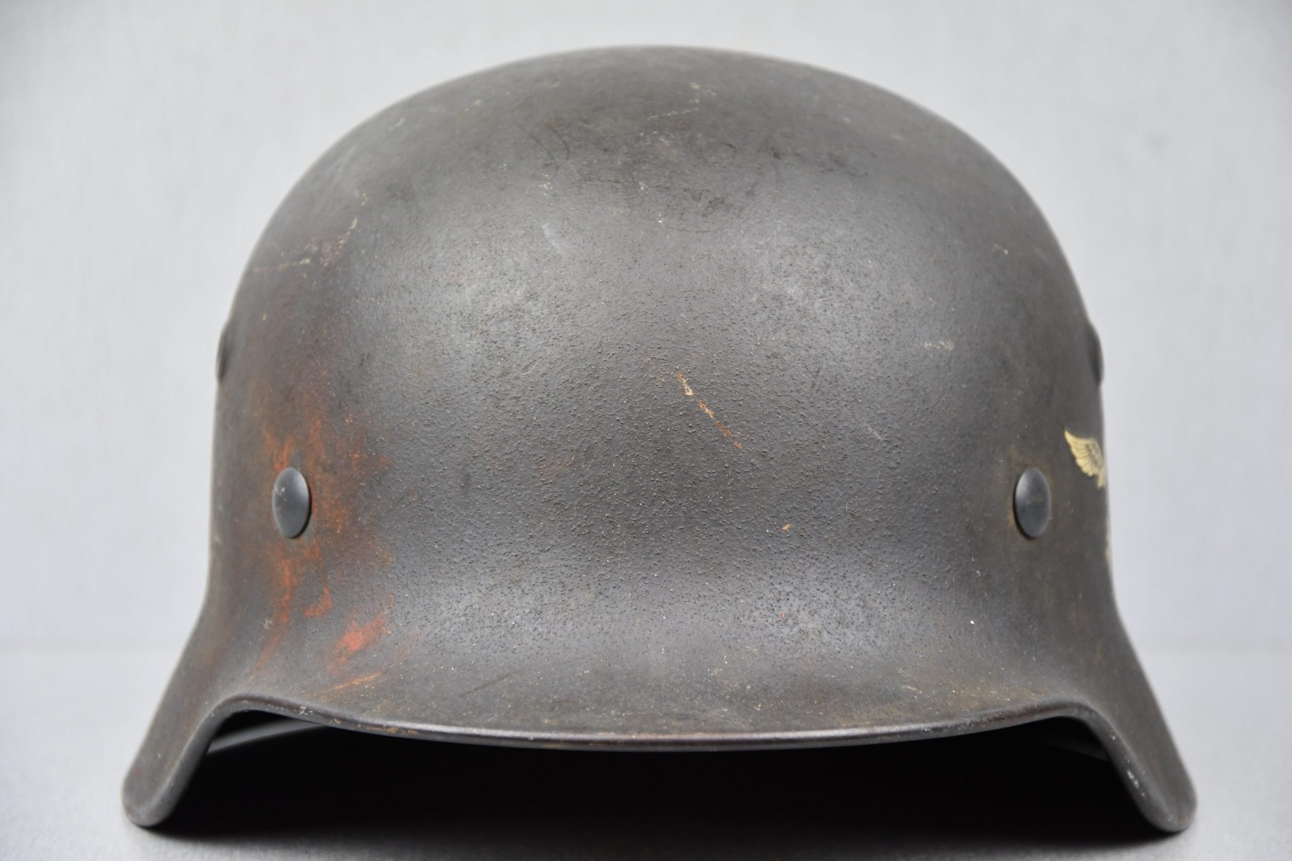 M40 Luftwaffe single decal steel helmet Q64 — image 3
