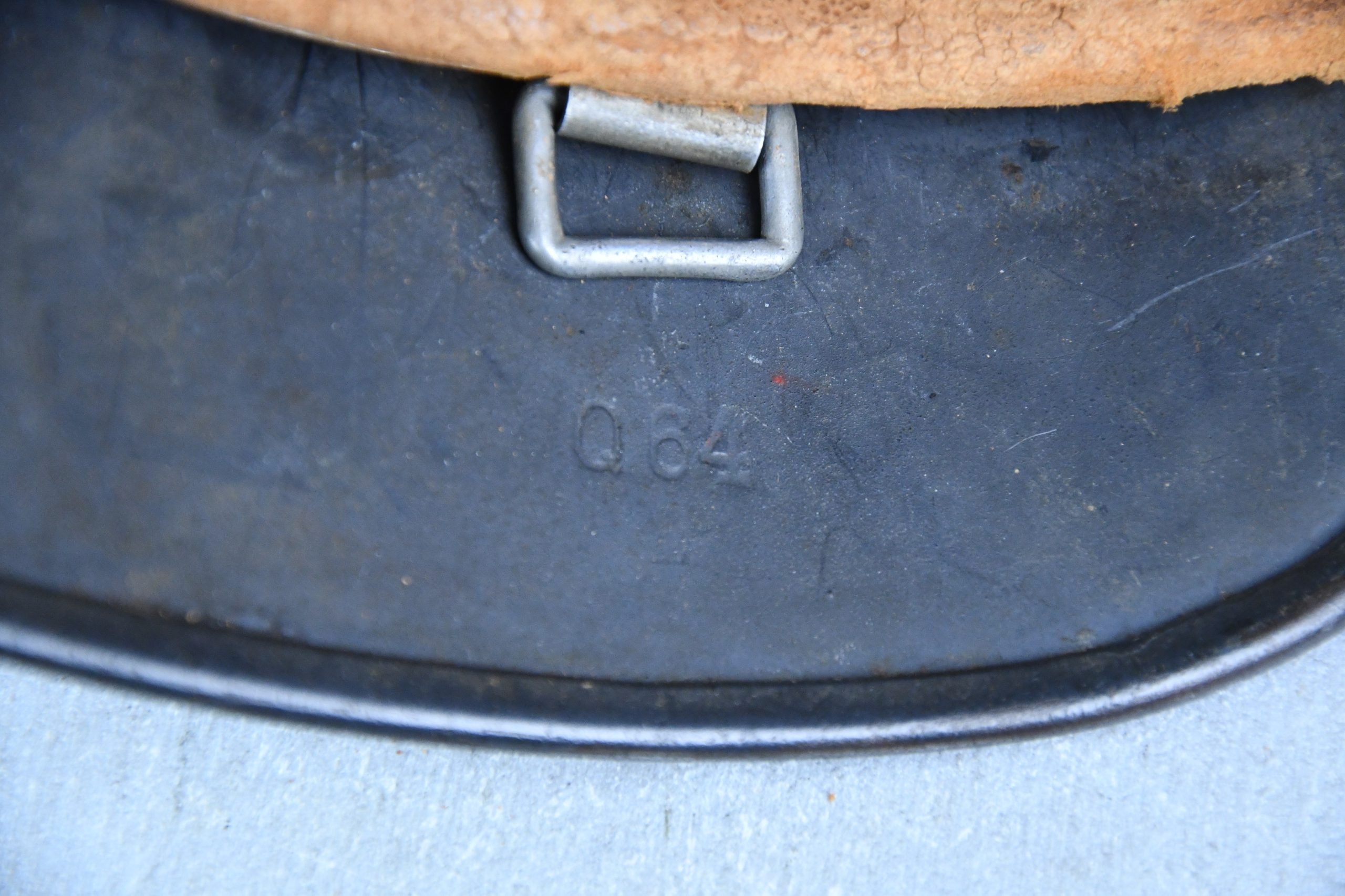 M40 Luftwaffe single decal steel helmet Q64 — image 9