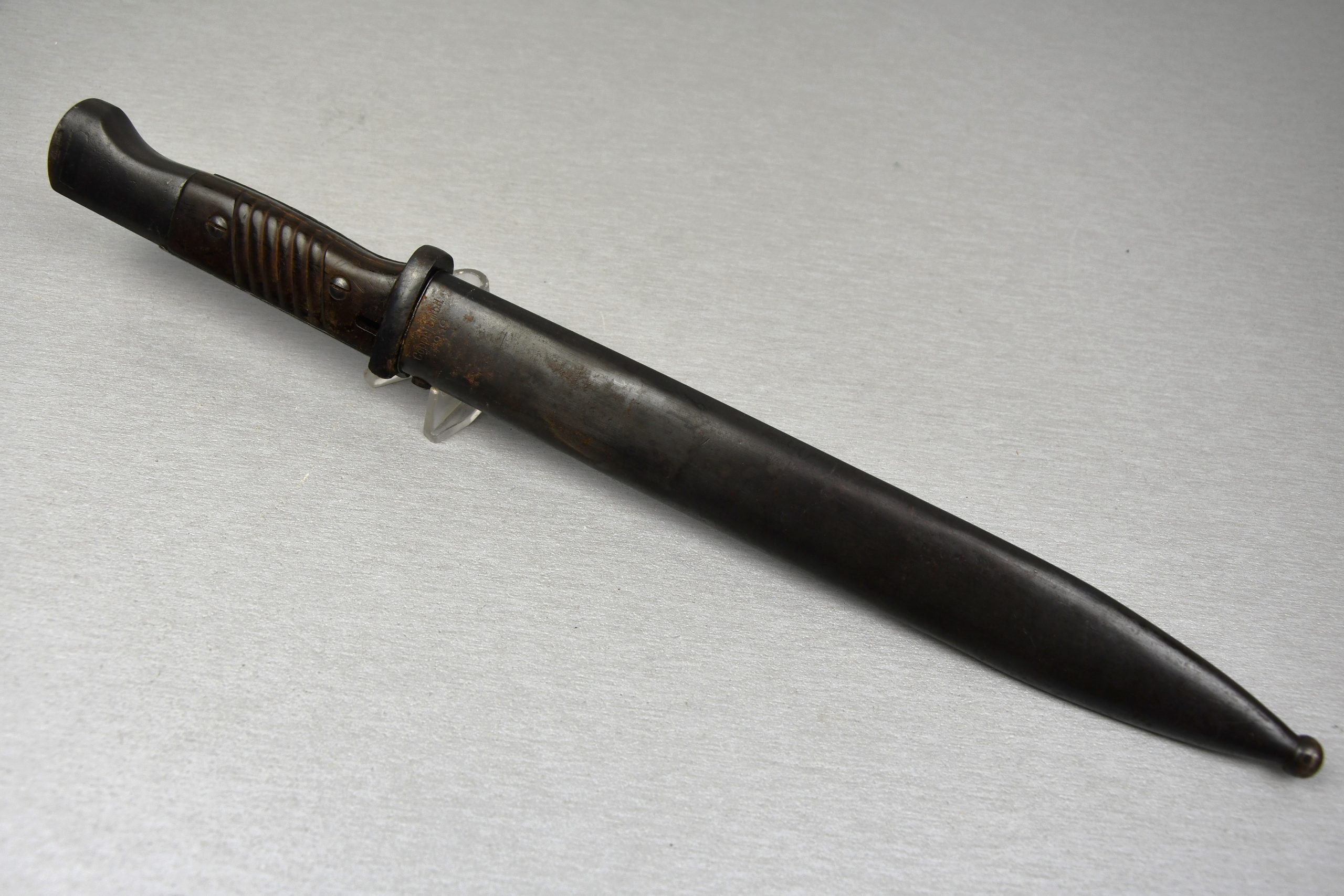 Wehrmacht K98 bayonet by Berg & Co. '38 with scabbard by Coppel 1939 — image 3