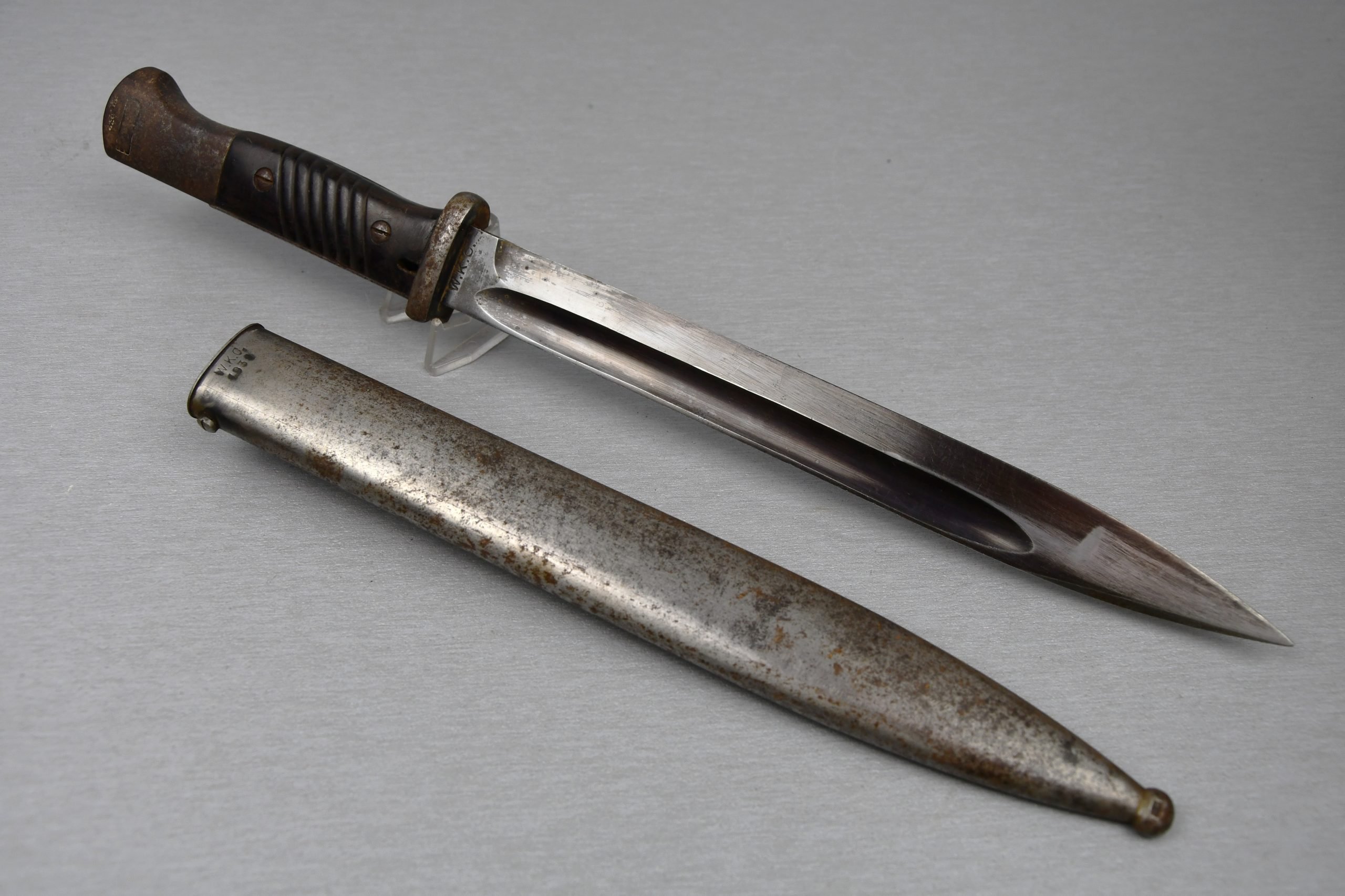 Matching Wehrmacht K98 bayonet by W.K.C. 1939 — image 9