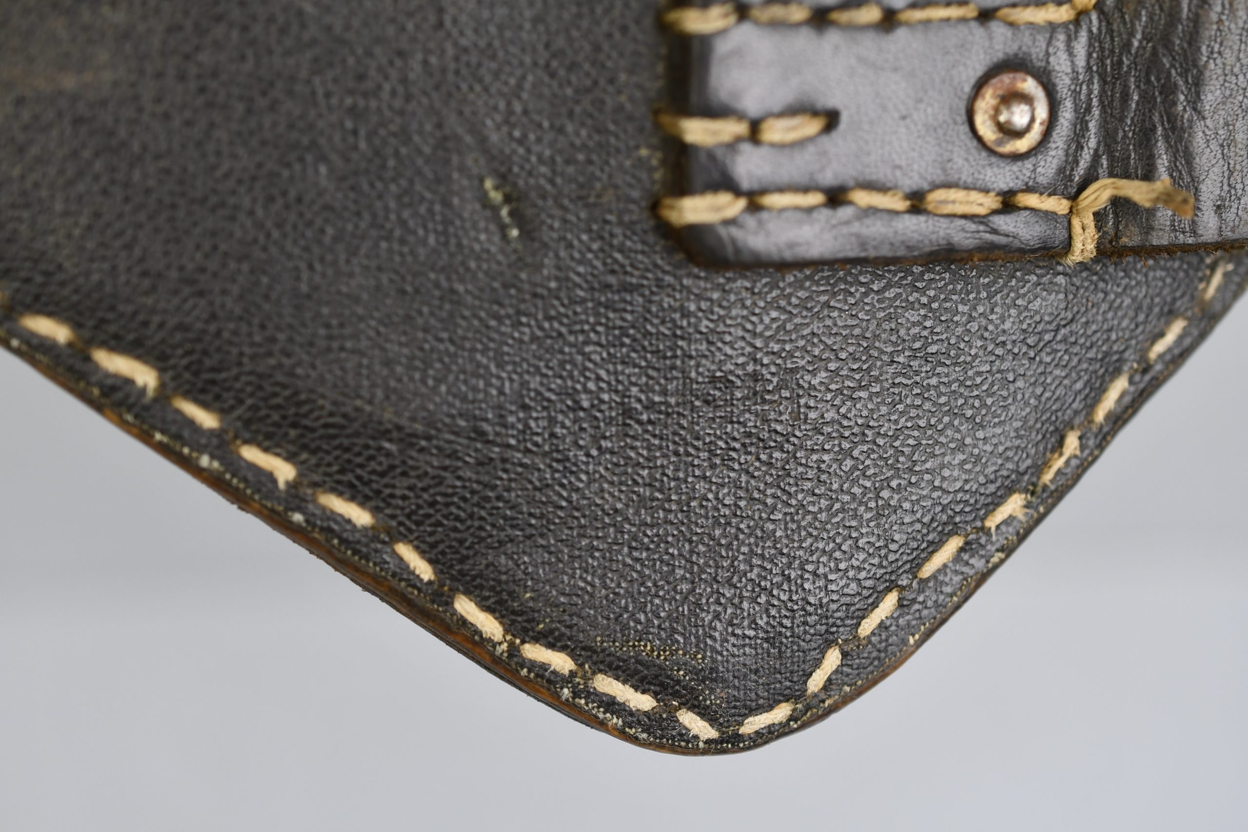 German folding shovel 'Klappspaten' by REX 1940 with leather carrier — image 9