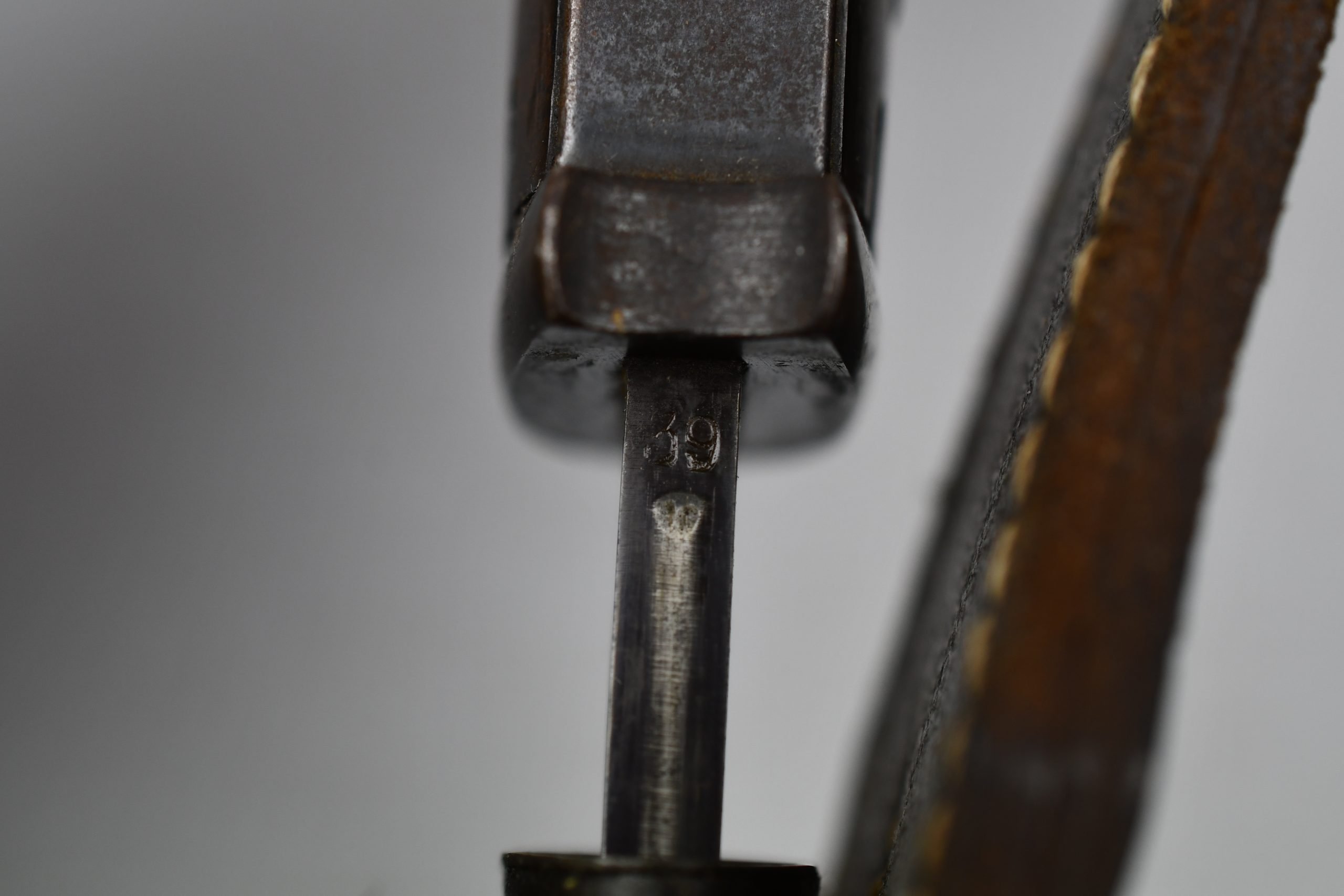 Wehrmacht K98 bayonet by W.K.C. 1939 with frog — image 12