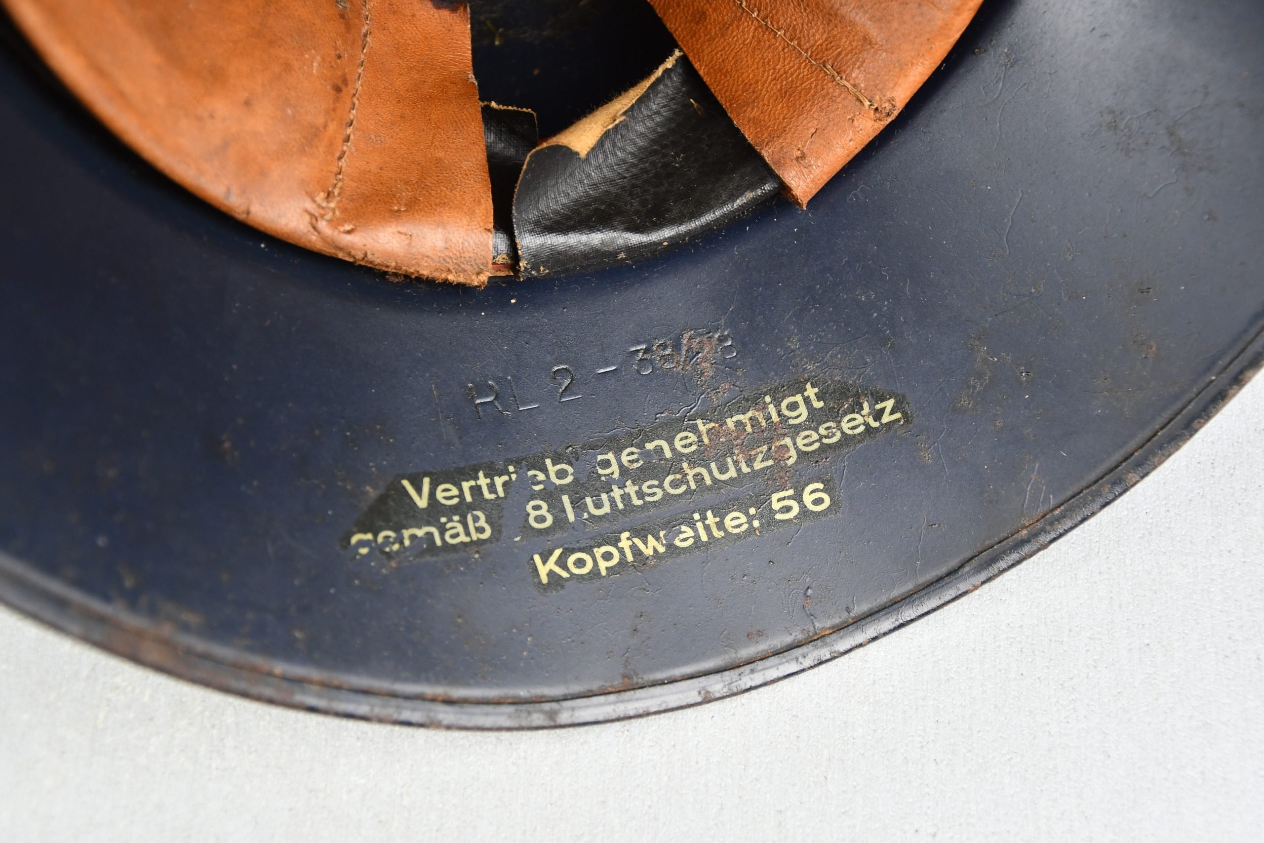 M38 Luftschutz 'Gladiator' three piece steel helmet — image 9