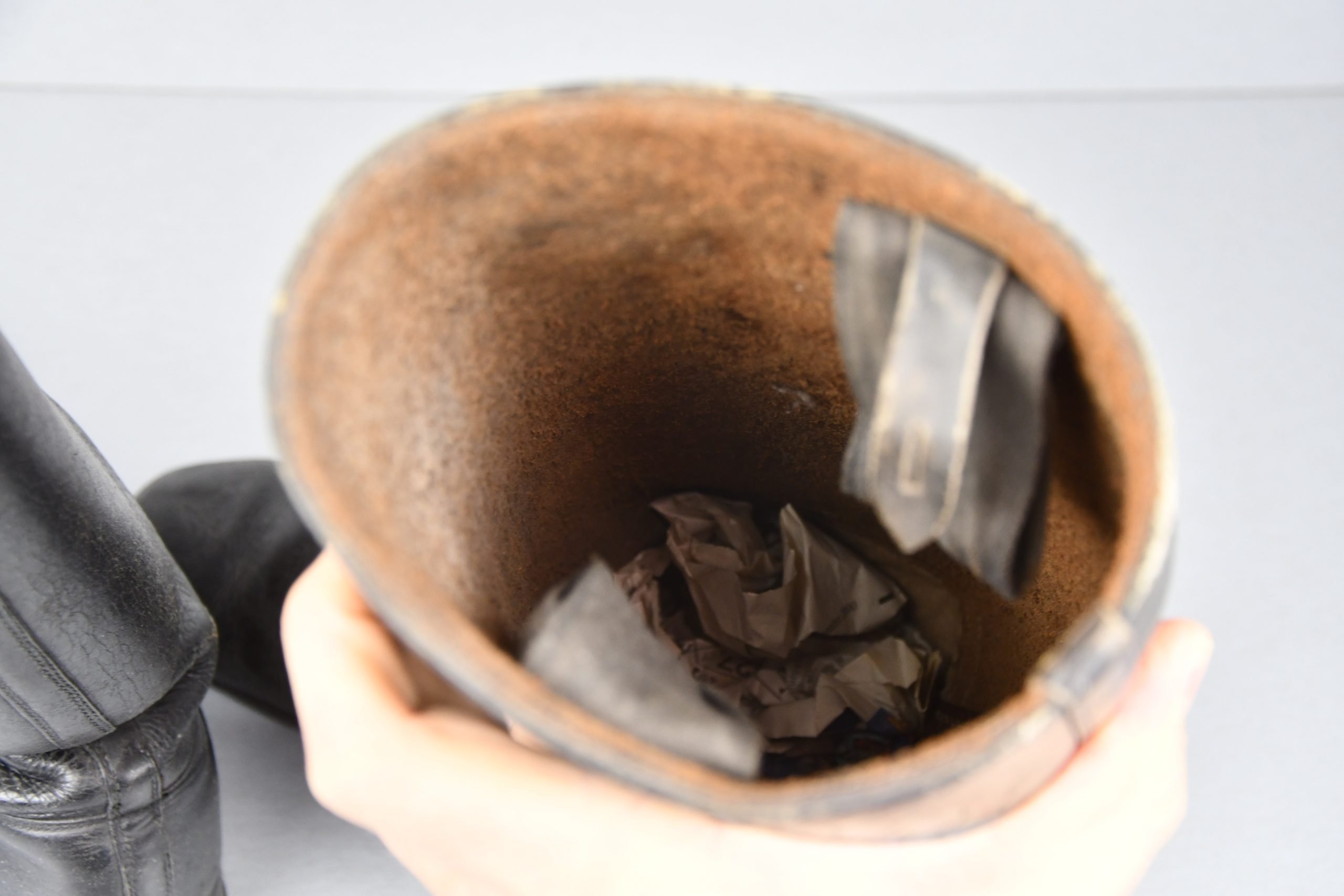 Wehrmacht/SS leather officer boots with hob nails — image 13