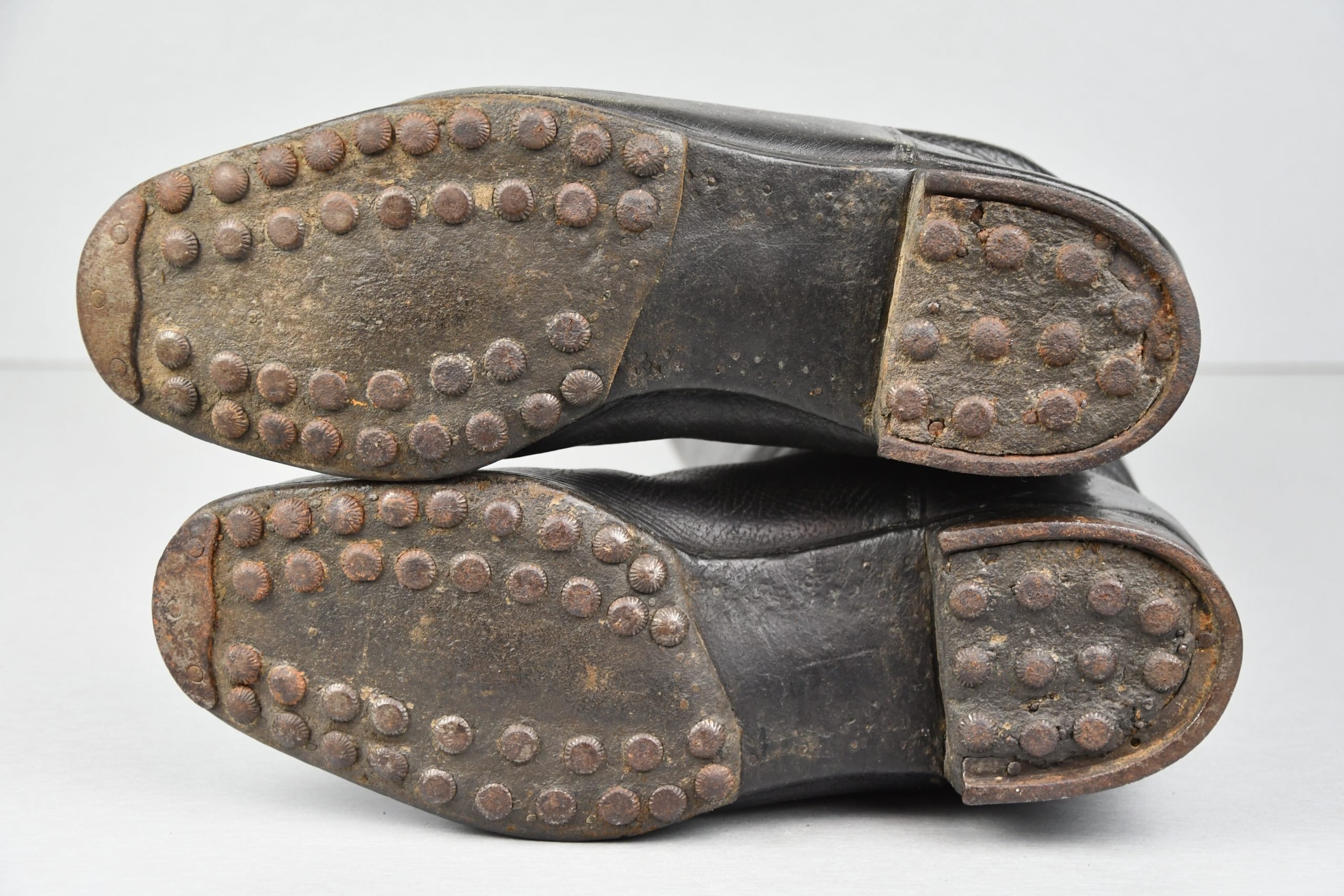 Wehrmacht/SS leather officer boots with hob nails — image 5