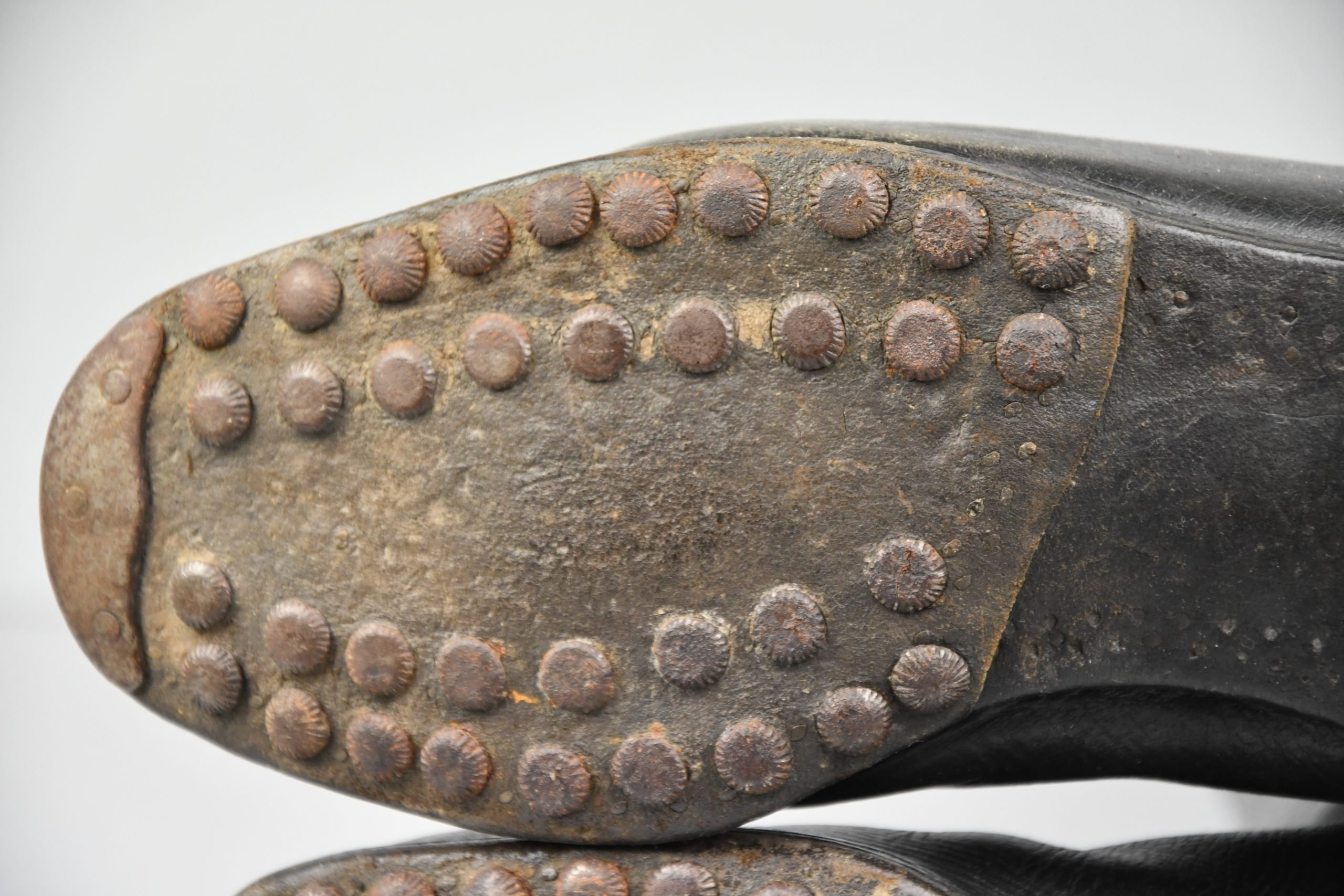 Wehrmacht/SS leather officer boots with hob nails — image 6