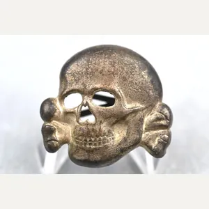 SS visor cap skull 'Totenkopf' by RZM M1/52 Deschler & …