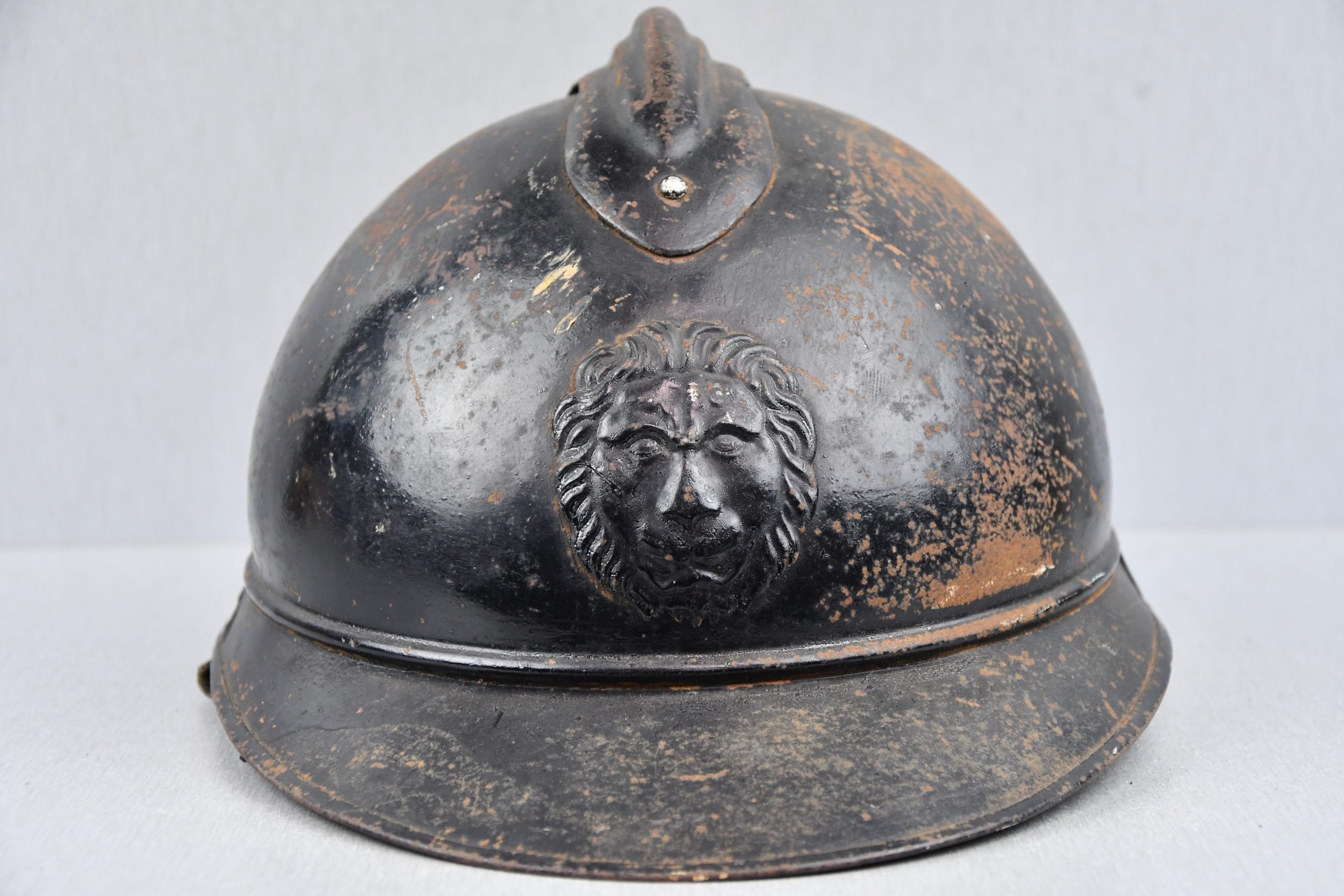 WW1 M1915 black Belgian Adrian helmet for Rijkswacht — image 2