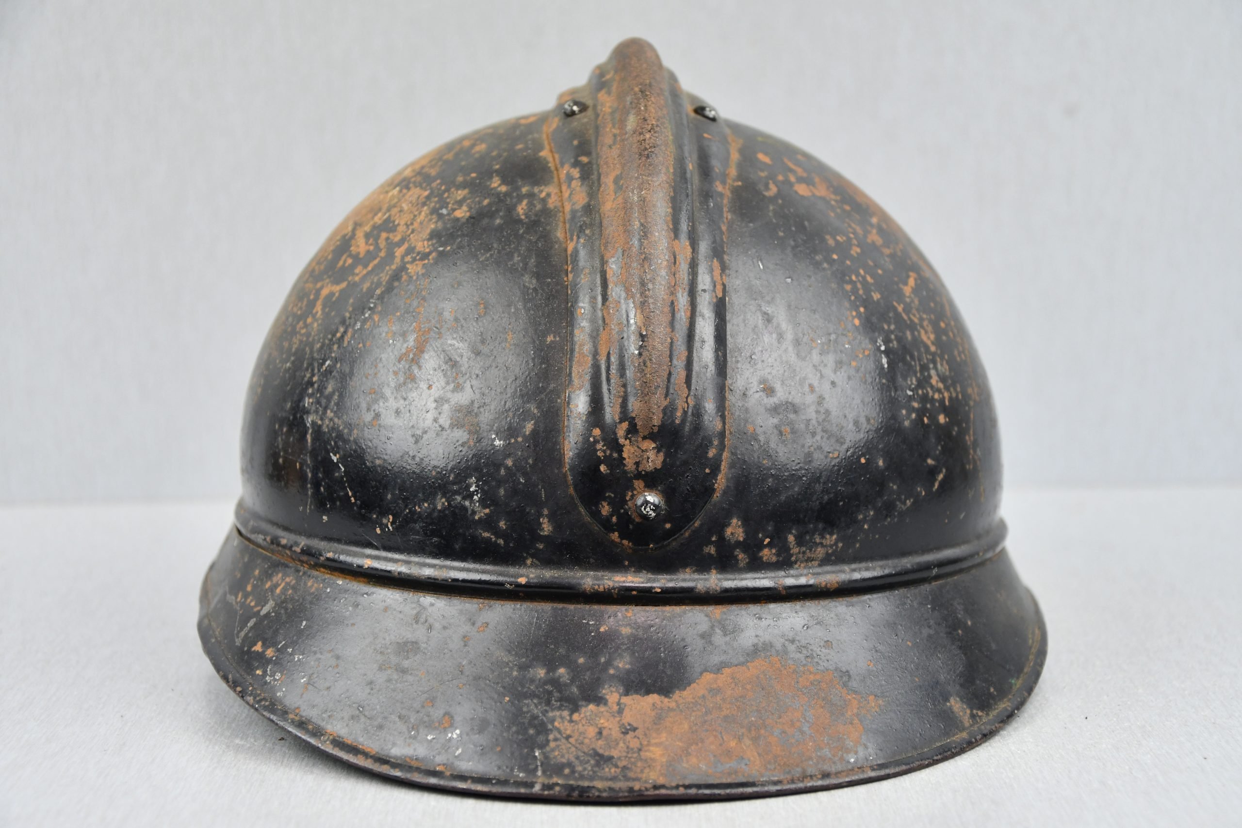 WW1 M1915 black Belgian Adrian helmet for Rijkswacht — image 5