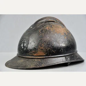 WW1 M1915 black Belgian Adrian helmet for Rijkswacht