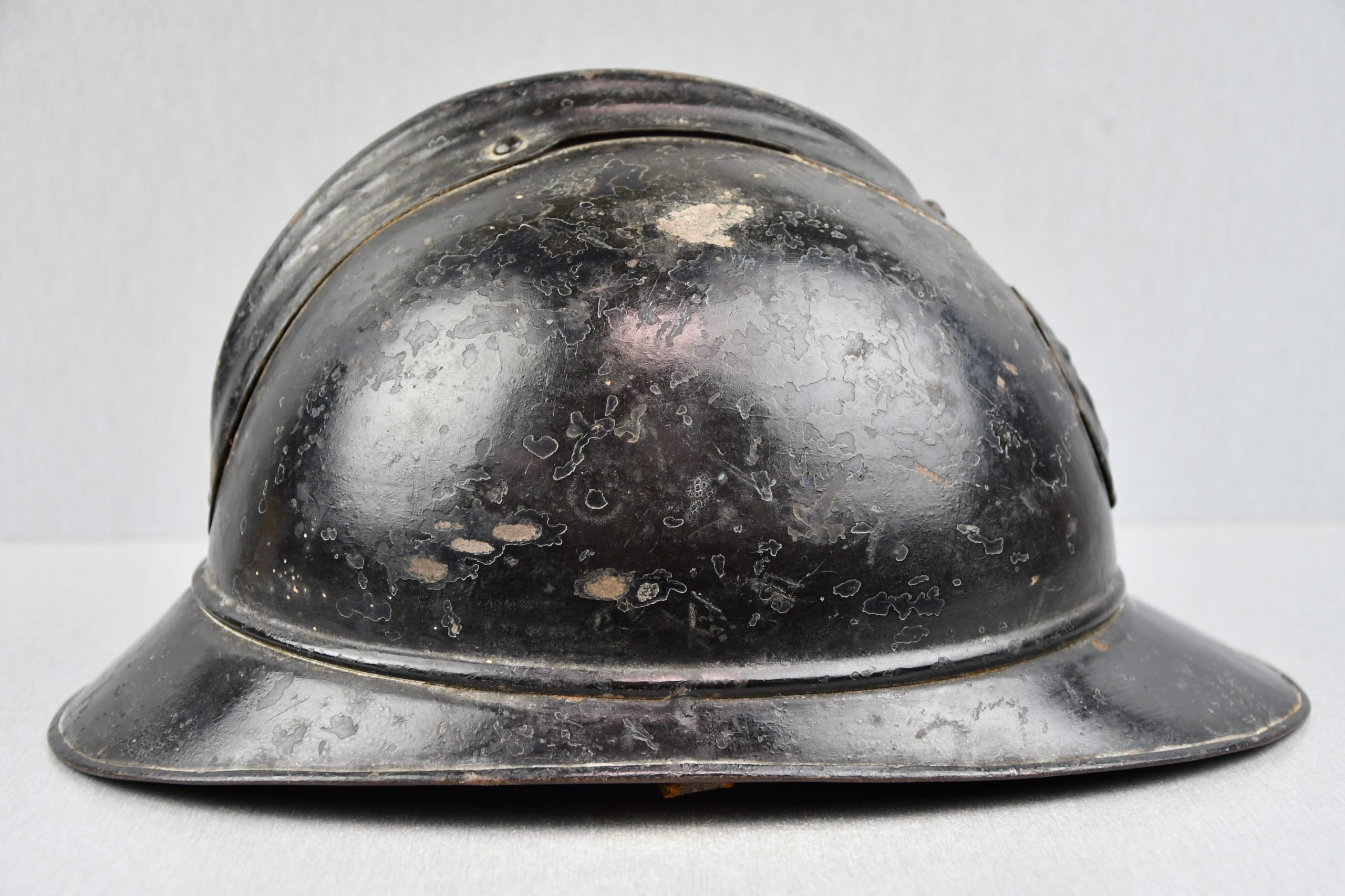 WW1 M1915 black Belgian Adrian helmet for Rijkswacht — image 5