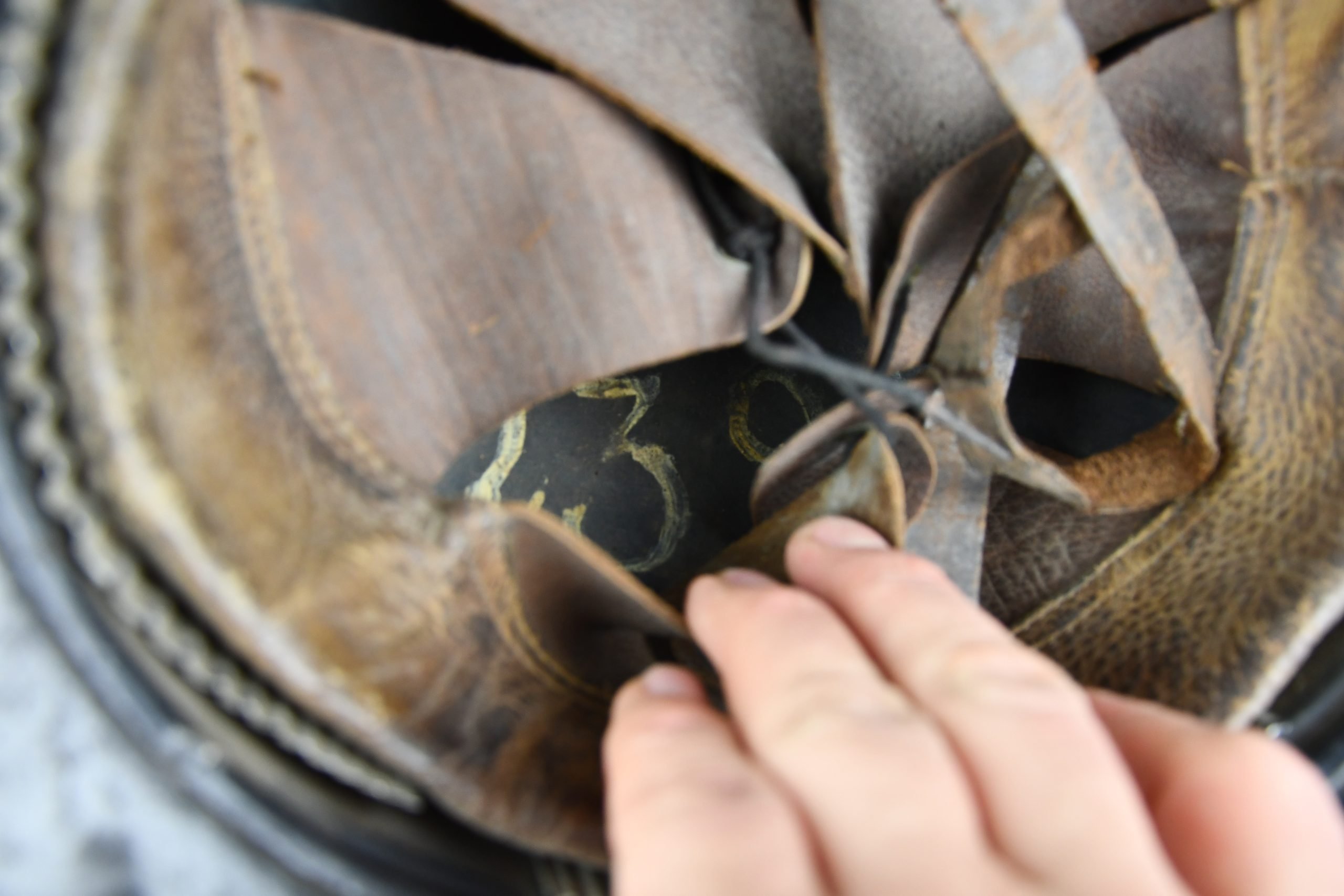 WW1 M1915 black Belgian Adrian helmet for Rijkswacht — image 8