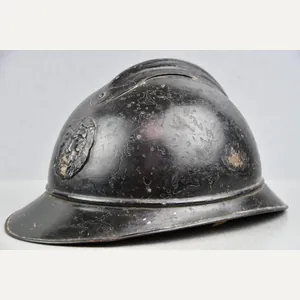 WW1 M1915 black Belgian Adrian helmet for Rijkswacht