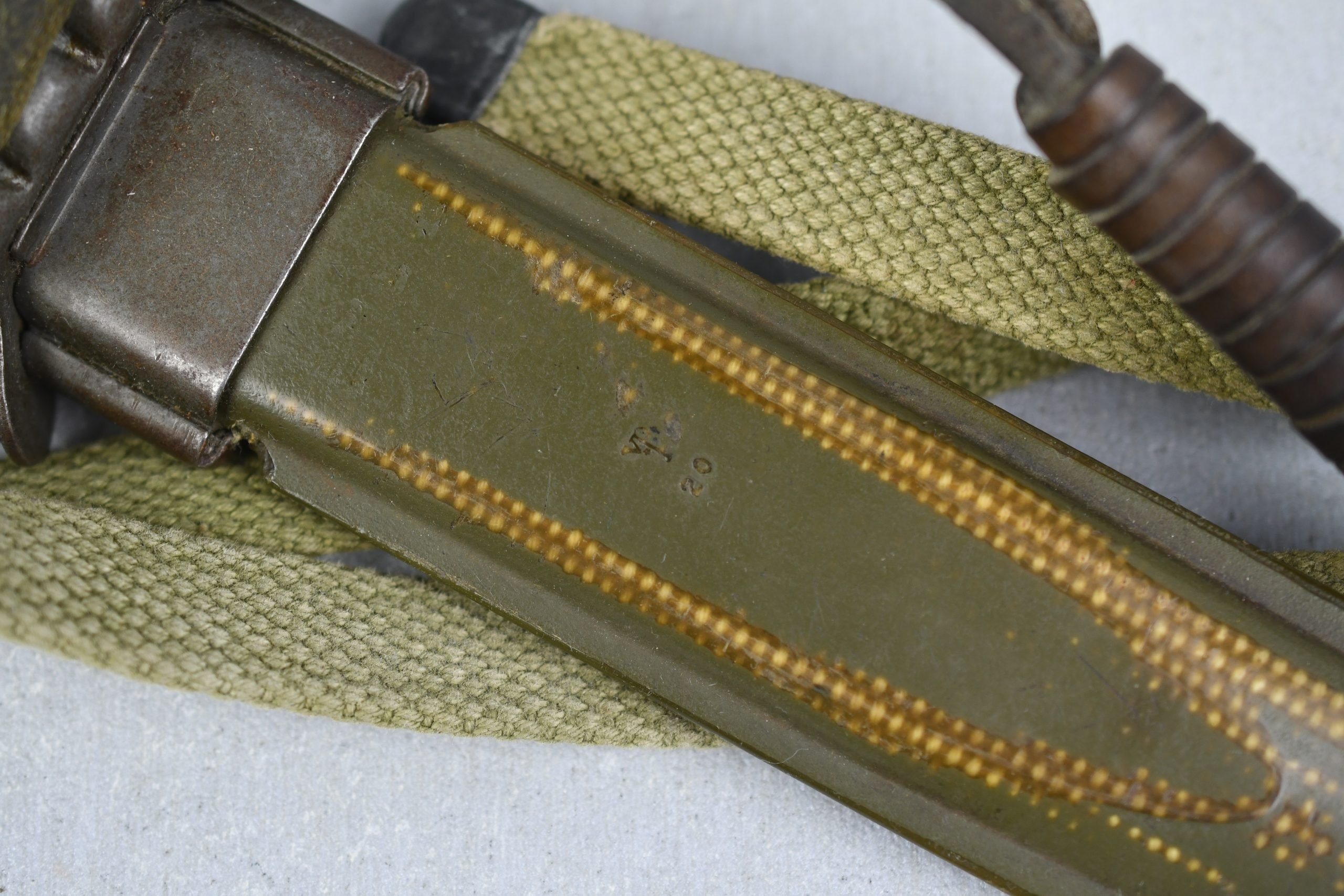 US WW2 M3 Trench Knife by UTICA & M8 Scabbard — image 7