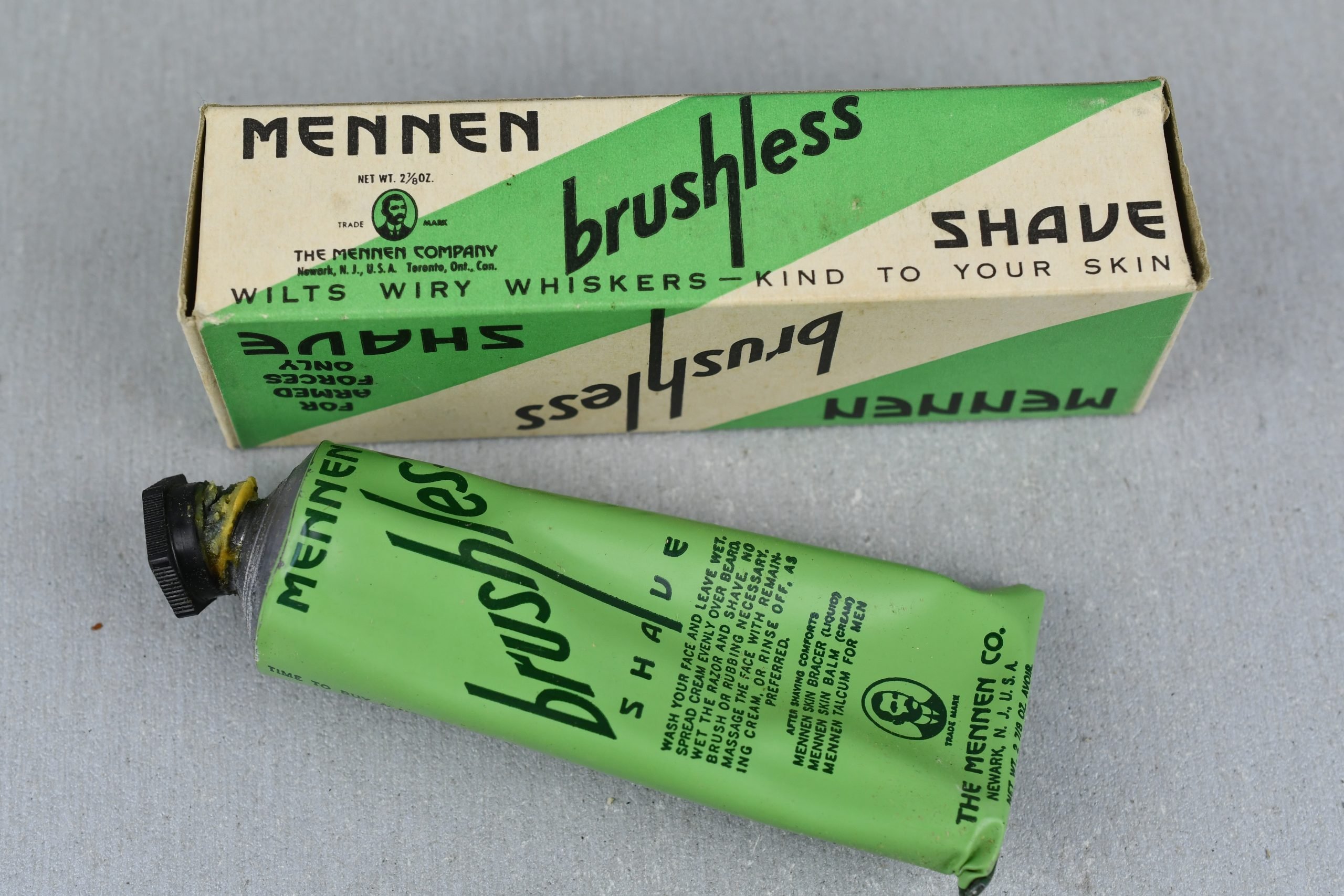 US WW2 American Soldier Mennen Brushless Shave (Armed Forces Issue) — image 2