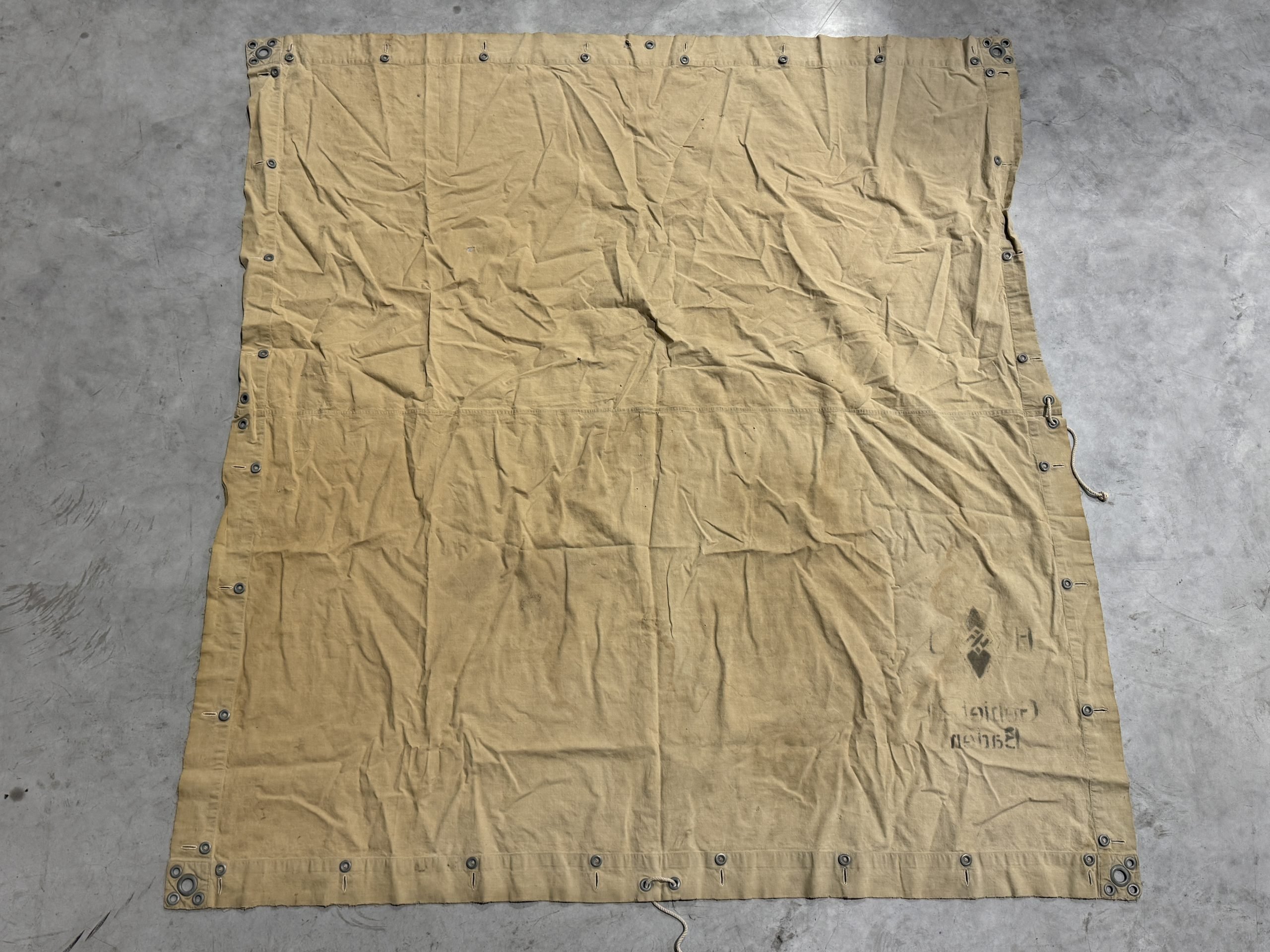 RARE Hitlerjugend 'Zeltbahn' shelter quarter 'Gebiet 21 Baden' — image 6