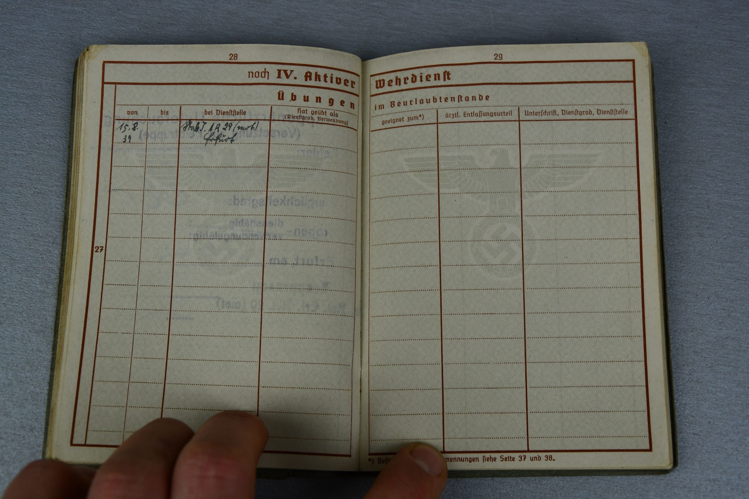 Army (Heer) Wehrpass paper grouping Uffz. K. Herkelmann Coastal Artillery Norway 1945 Lapplandschild — image 21