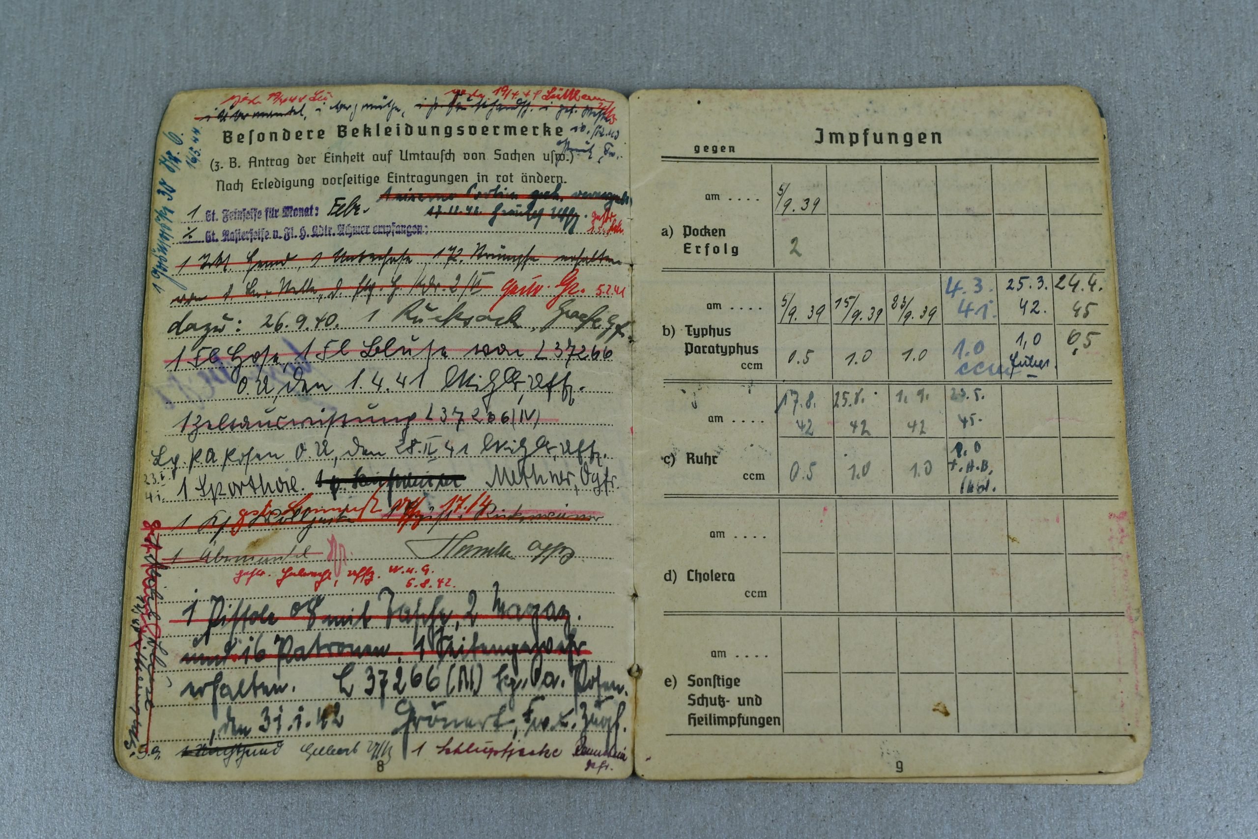 Luftwaffe Wehrpass and Soldbuch grouping Hauptfeldwebel W. Lübeck — image 23