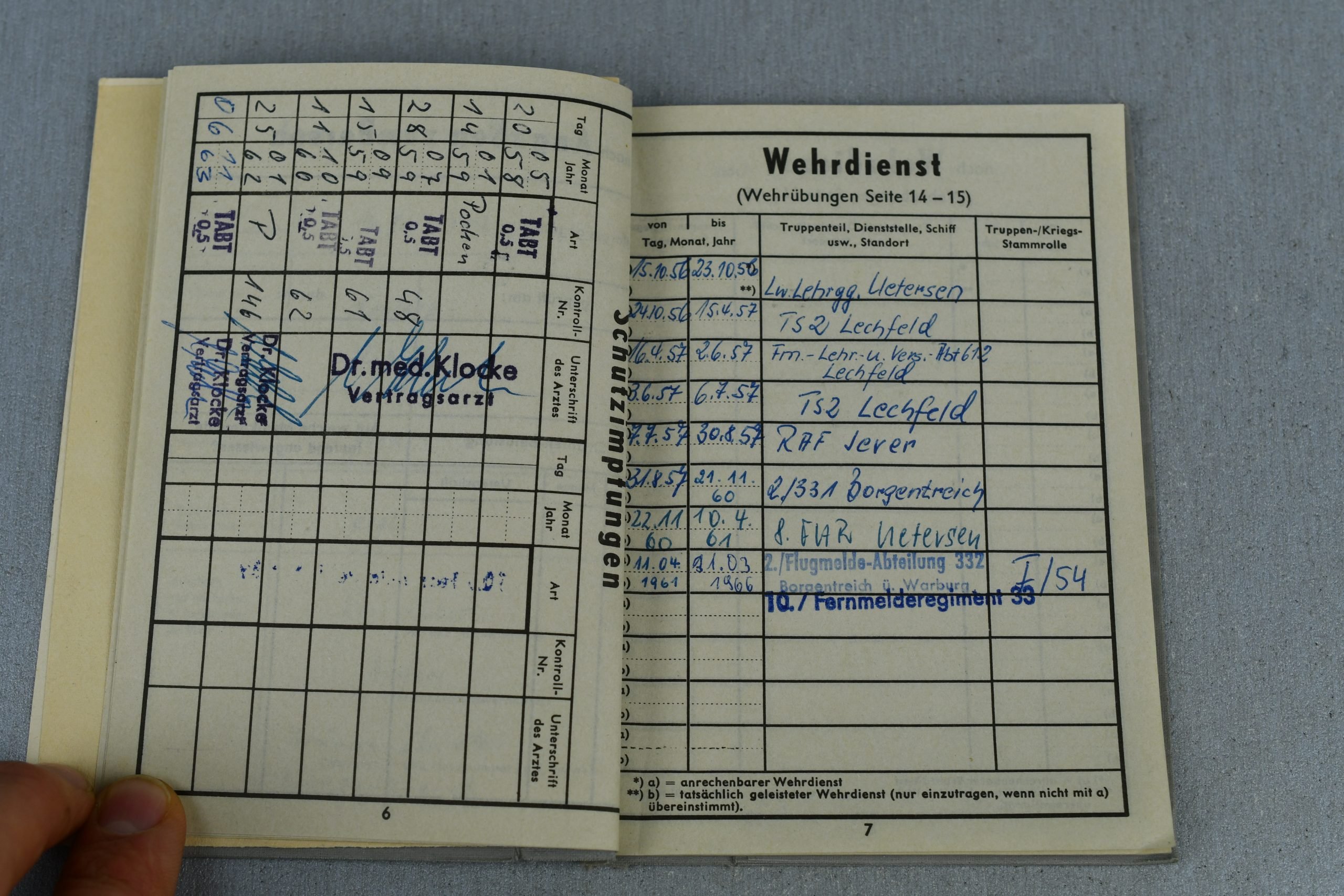 Luftwaffe Wehrpass and Soldbuch grouping Hauptfeldwebel W. Lübeck — image 36