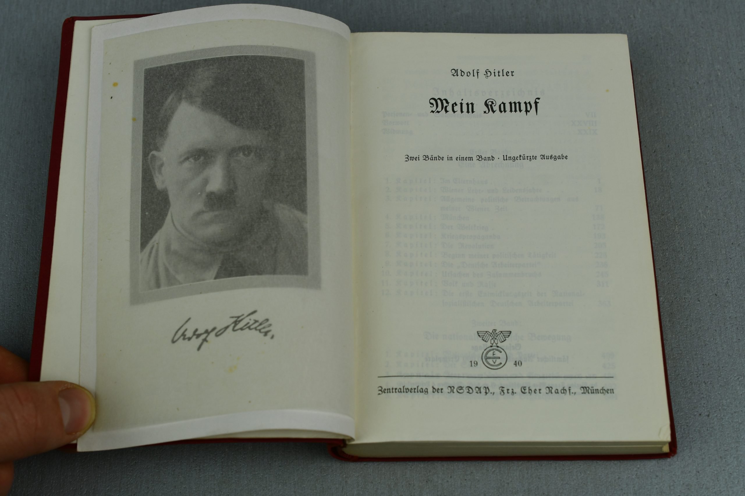 Adolf Hitler's Mein Kampf 1940 red edition — image 4