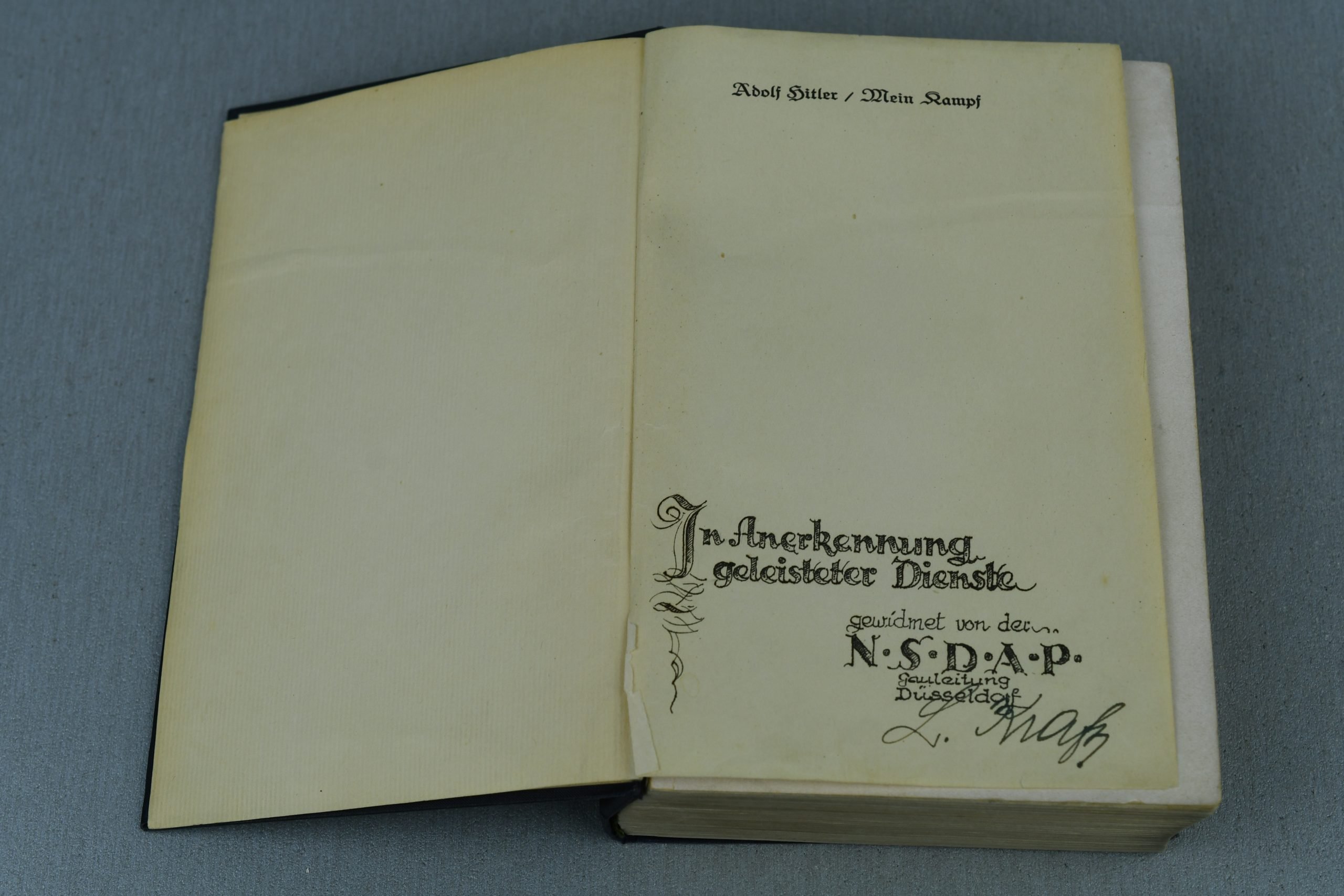 Adolf Hitler's Mein Kampf book 1932 with NSDAP Düsseldorf attribution — image 4