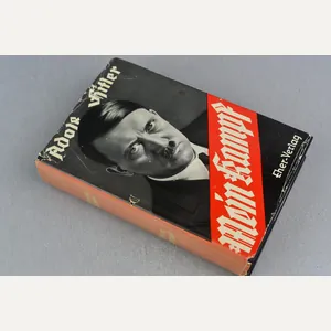 Adolf Hitler's Mein Kampf book 1939 with paper cover