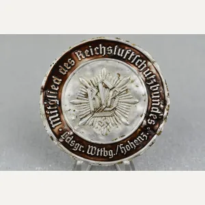 Reichsluftschutzbund (RLB) Aluminum Door Plaque 'Landesgruppe Württemberg-Hohenzollern'