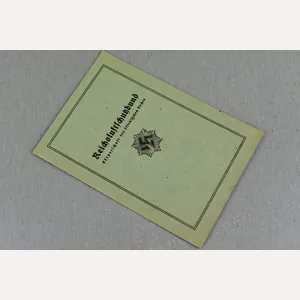 Luftschutz membership booklet from town 'St. Boarshuasen Rheingau'