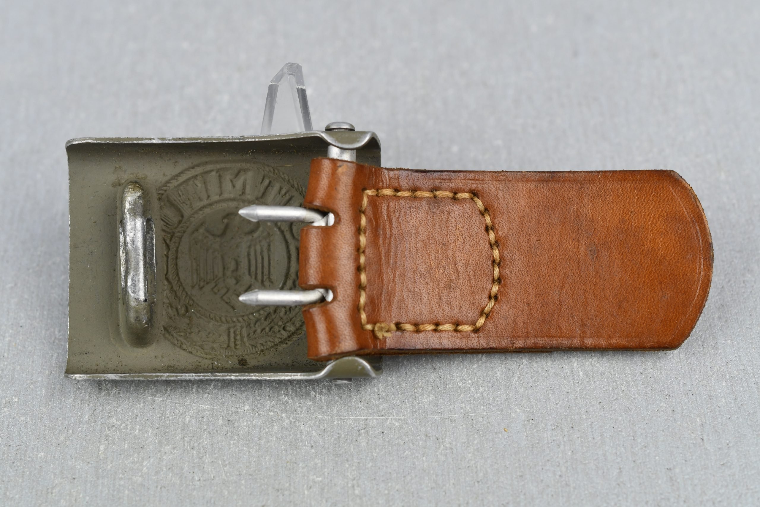 RARE Army (Heer) aluminum belt buckle by St. Merkl 1938 — image 4