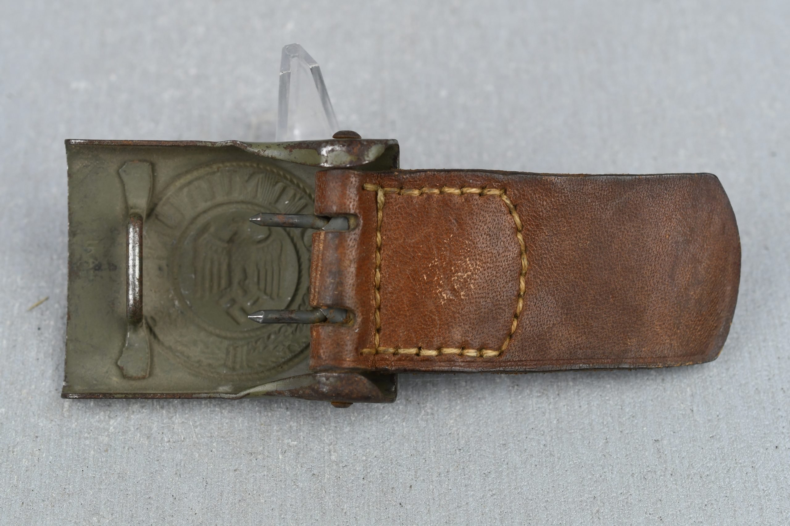 Army (Heer) steel belt buckle by 'IKA' Julius Kremp 1941 — image 4