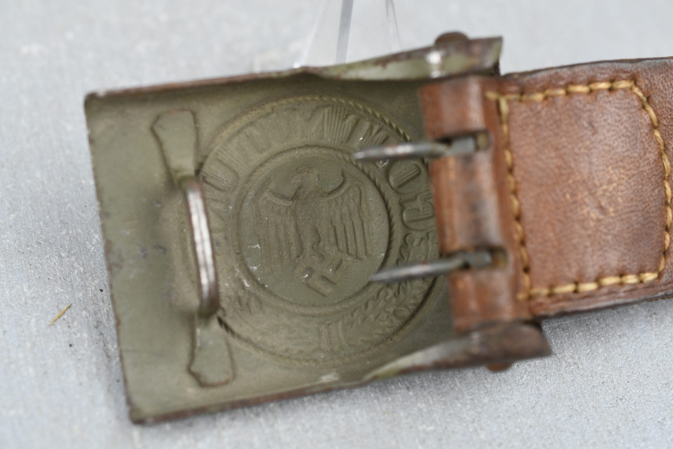 Army (Heer) steel belt buckle by 'IKA' Julius Kremp 1941 — image 5