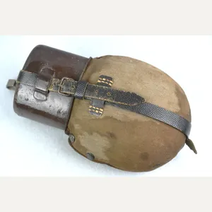 Late war German canteen with gabardine cover and brown enamel …
