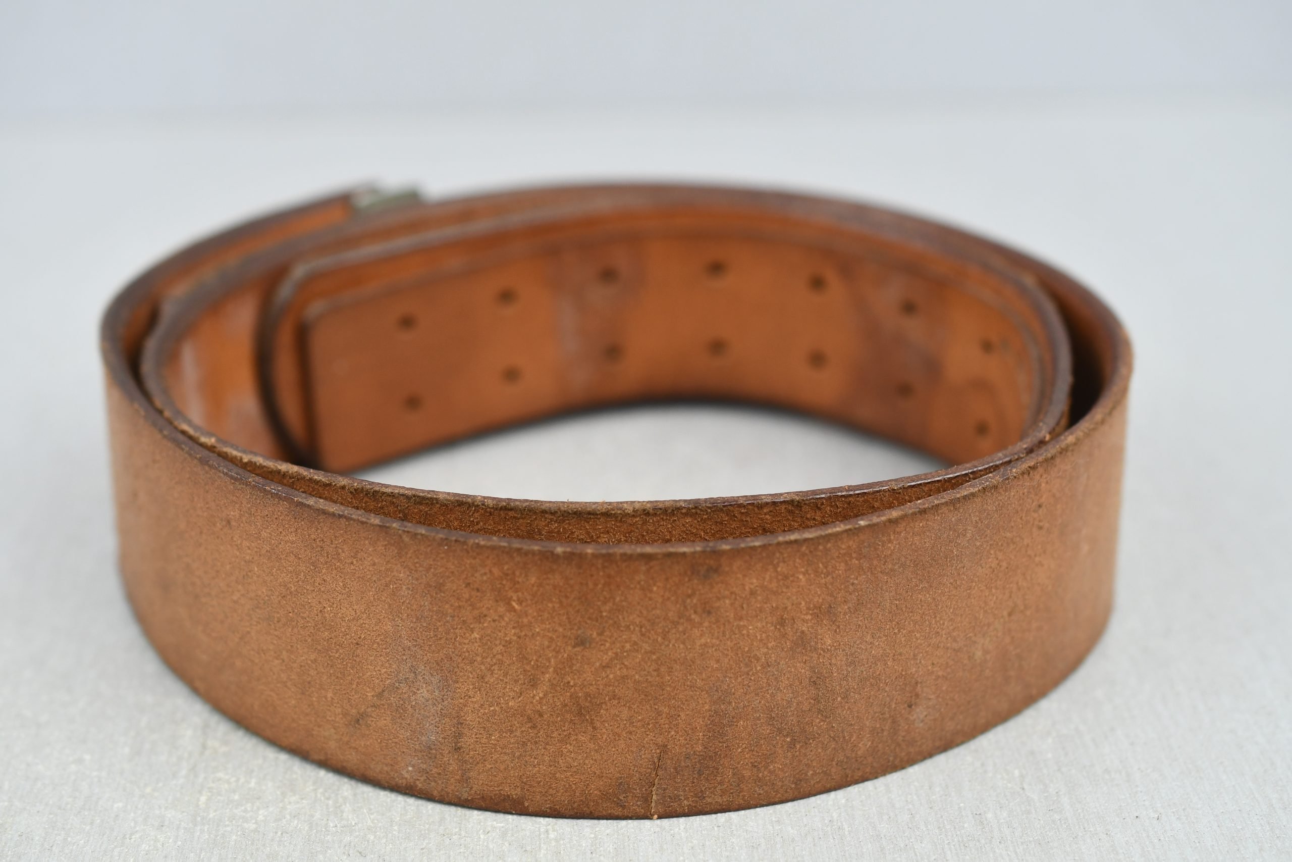 MINT Wehrmacht brown leather equipment belt 1939 — image 2