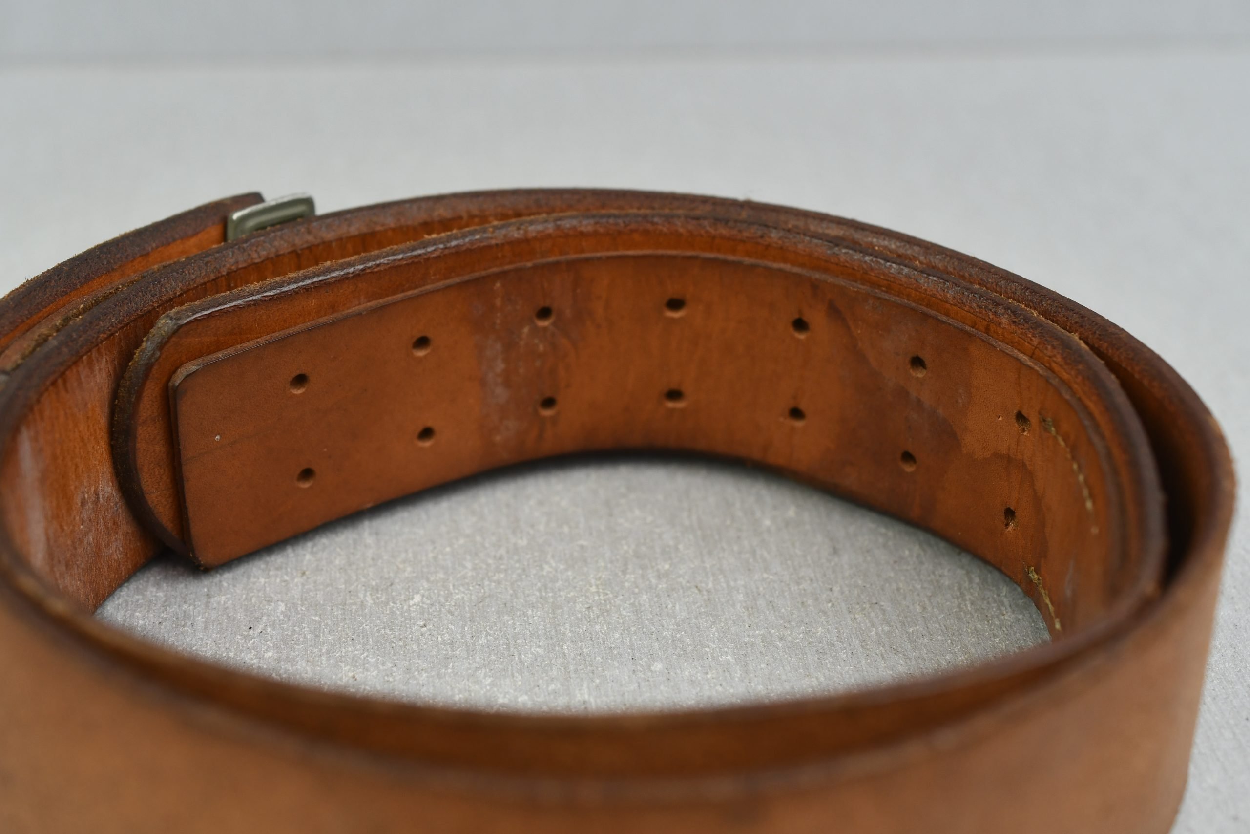 MINT Wehrmacht brown leather equipment belt 1939 — image 3
