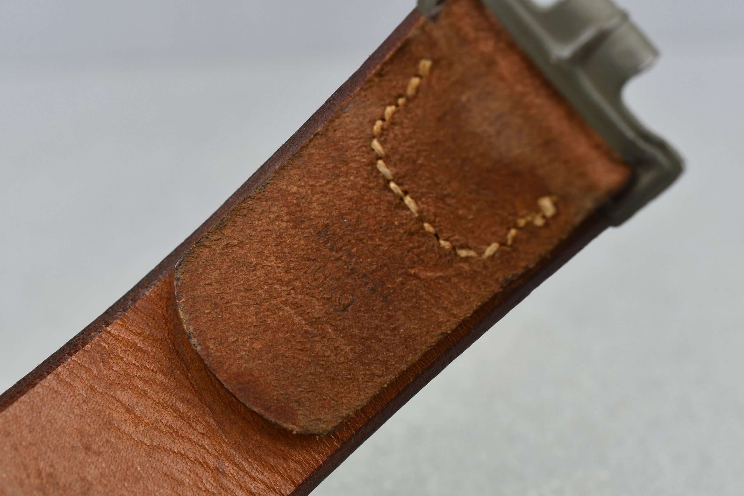 MINT Wehrmacht brown leather equipment belt 1939 — image 4