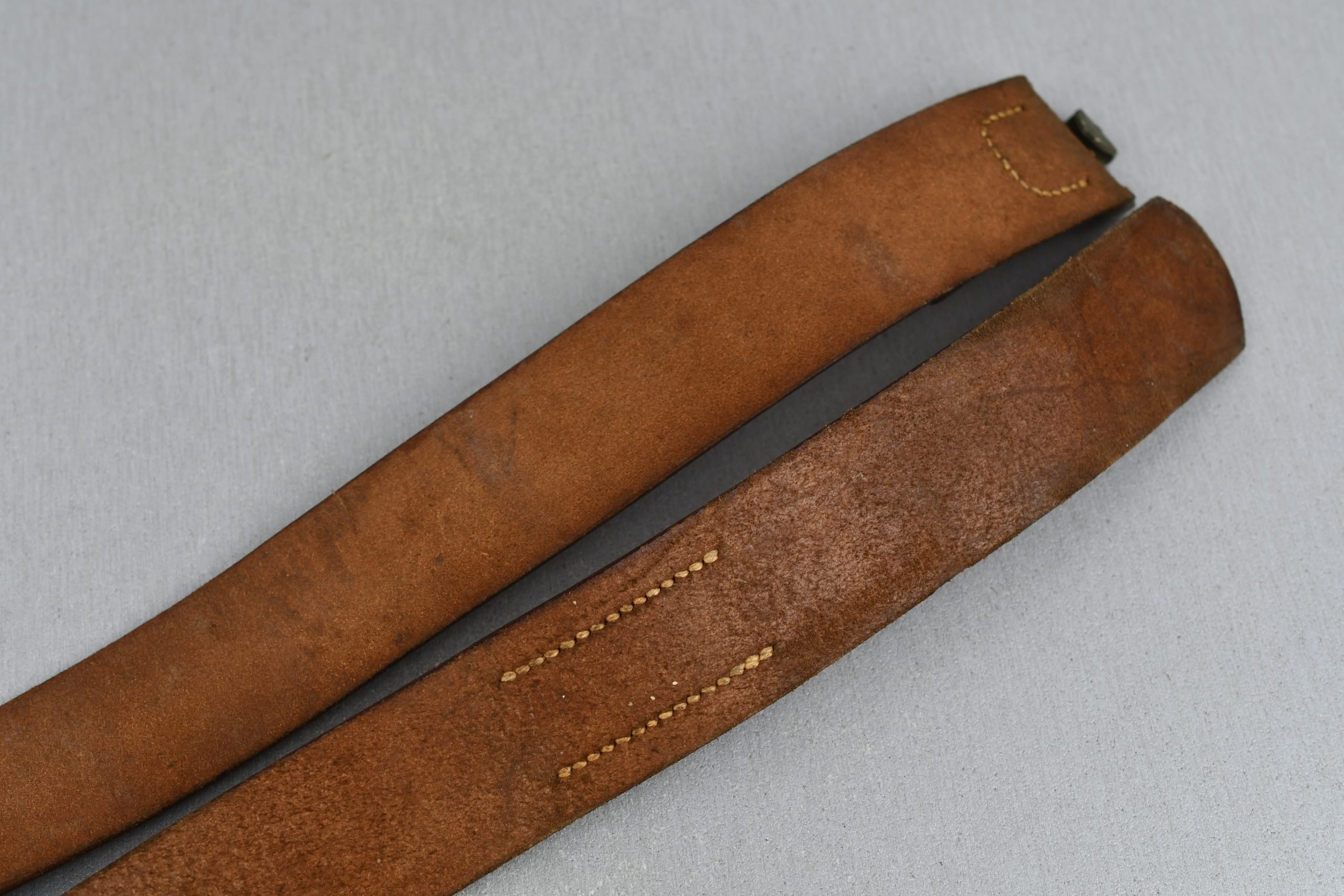 MINT Wehrmacht brown leather equipment belt 1939 — image 8