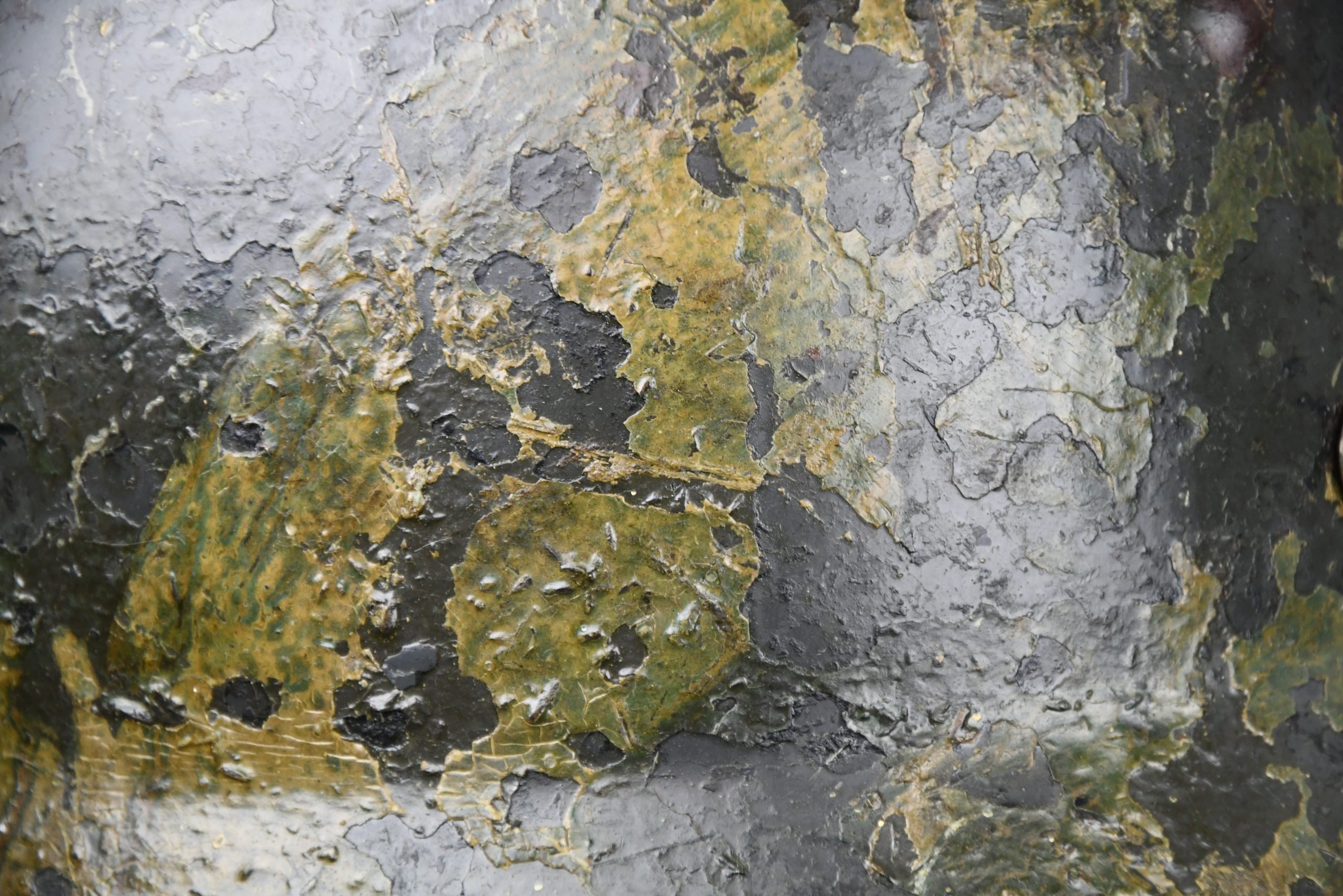 M35 Luftwaffe double decal 'Normandy' camouflage helmet Q64 named to Unteroffizier — image 10