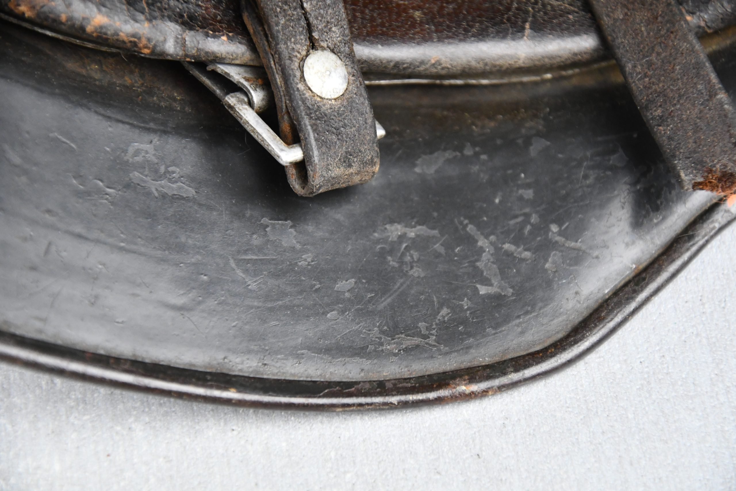 M35 Luftwaffe double decal 'Normandy' camouflage helmet Q64 named to Unteroffizier — image 17