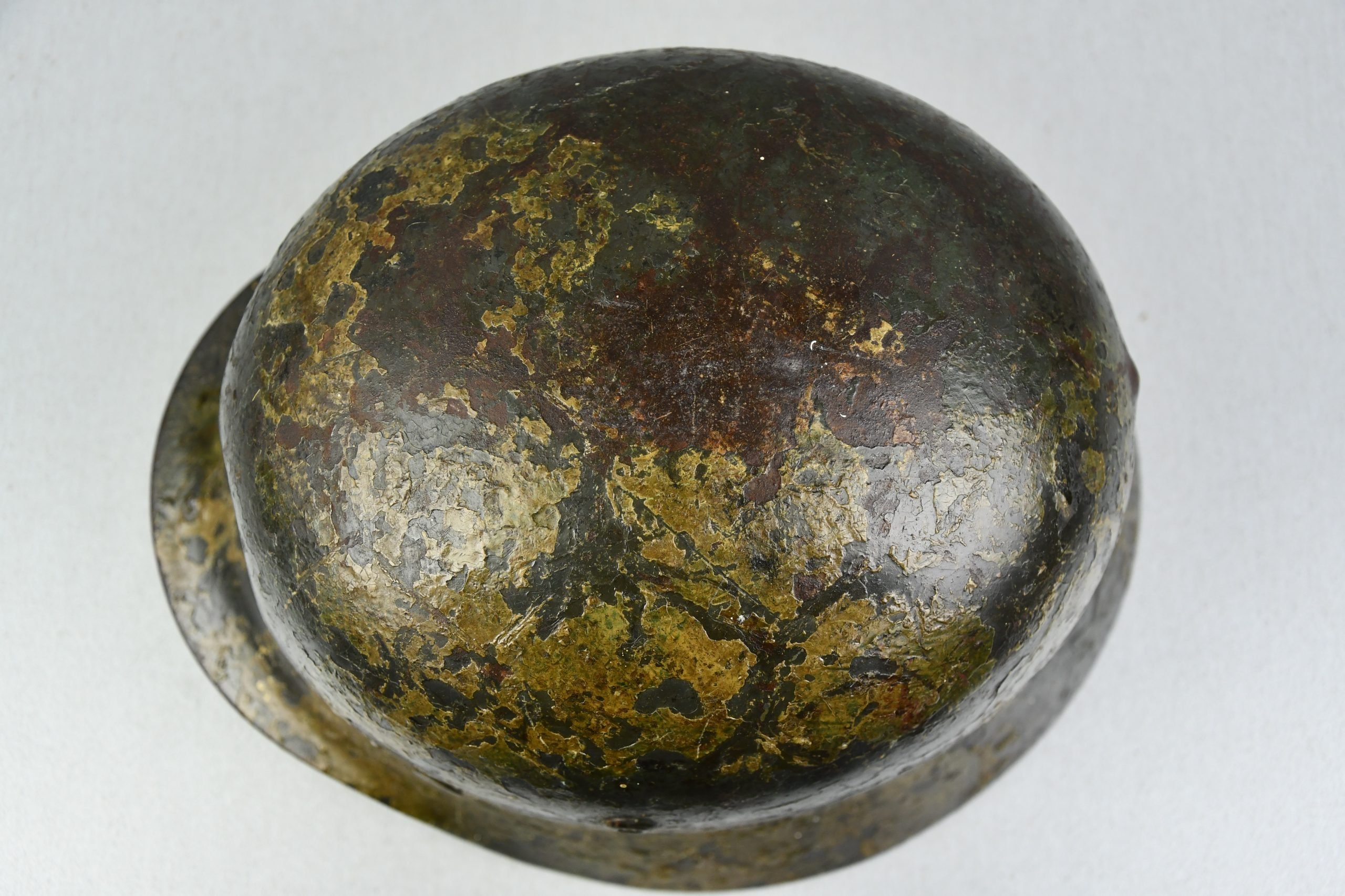 M35 Luftwaffe double decal 'Normandy' camouflage helmet Q64 named to Unteroffizier — image 7