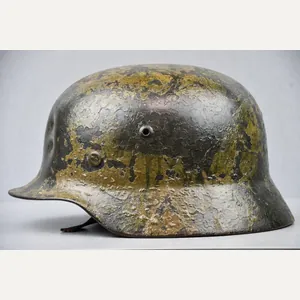 M35 Luftwaffe double decal 'Normandy' camouflage helmet Q64 named to …