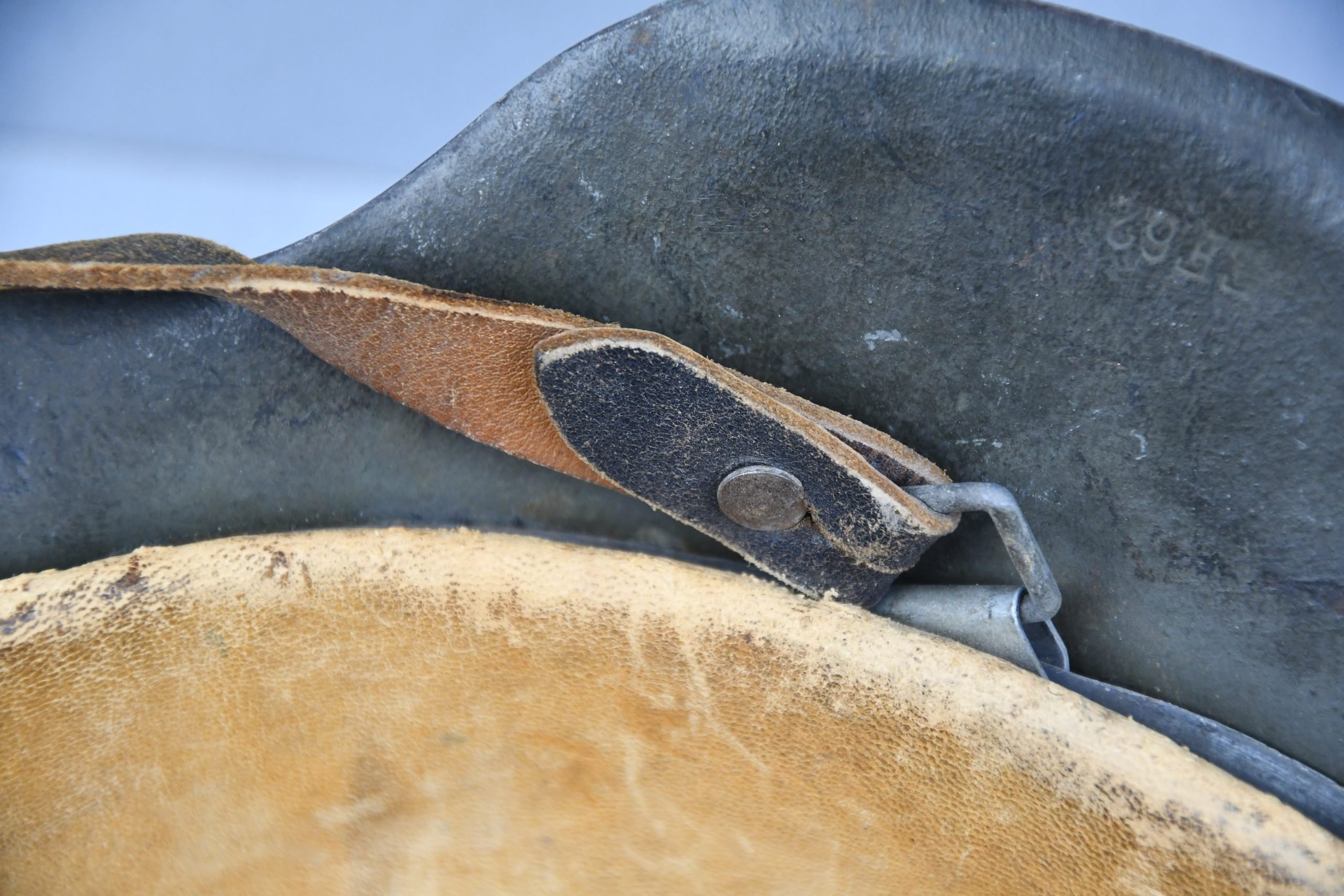 M42 army (Heer) single decal steel helmet named to Obergefreiter EF62 — image 11