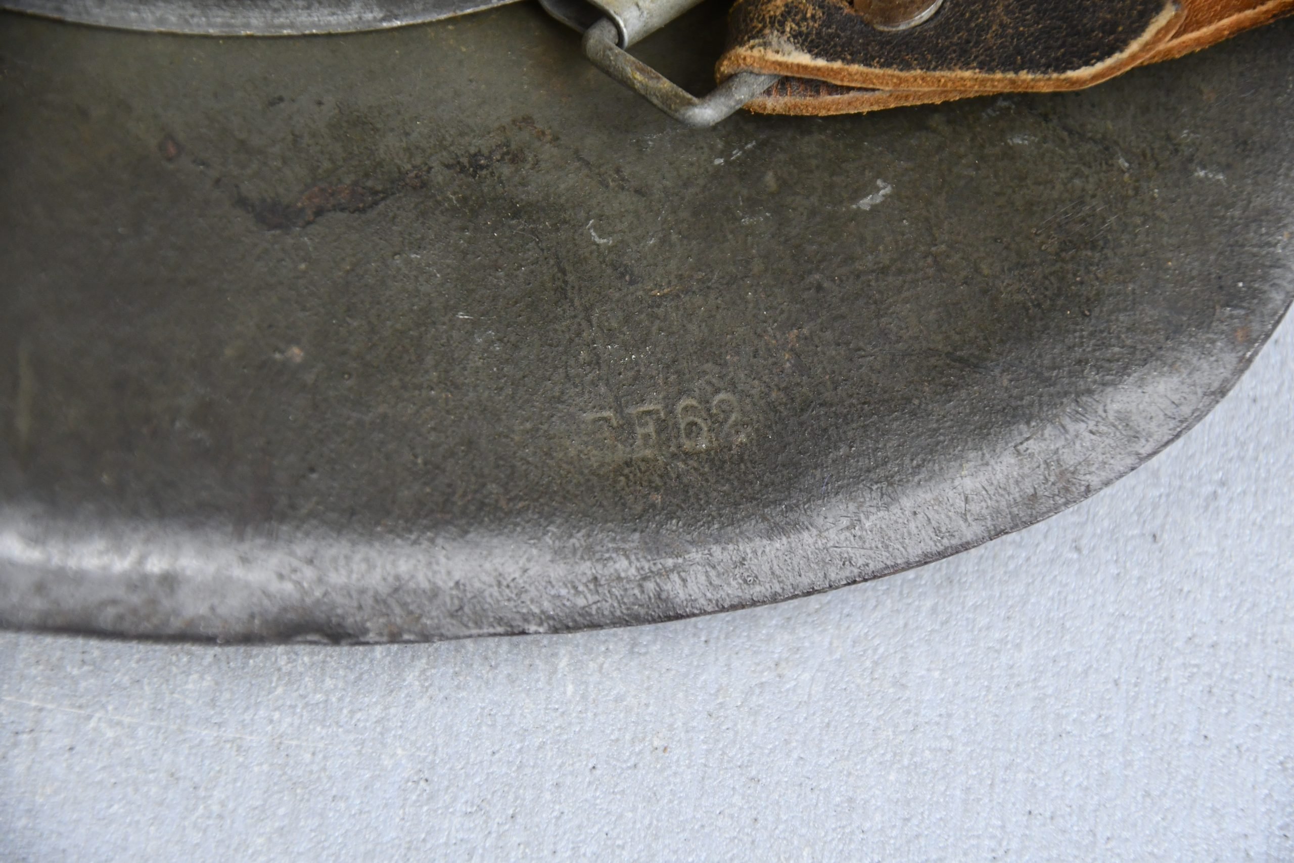 M42 army (Heer) single decal steel helmet named to Obergefreiter EF62 — image 14