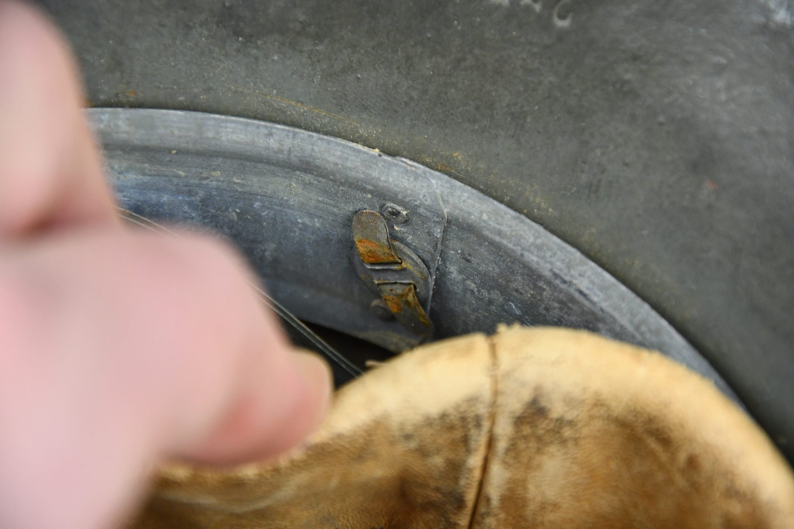 M42 army (Heer) single decal steel helmet named to Obergefreiter EF62 — image 18